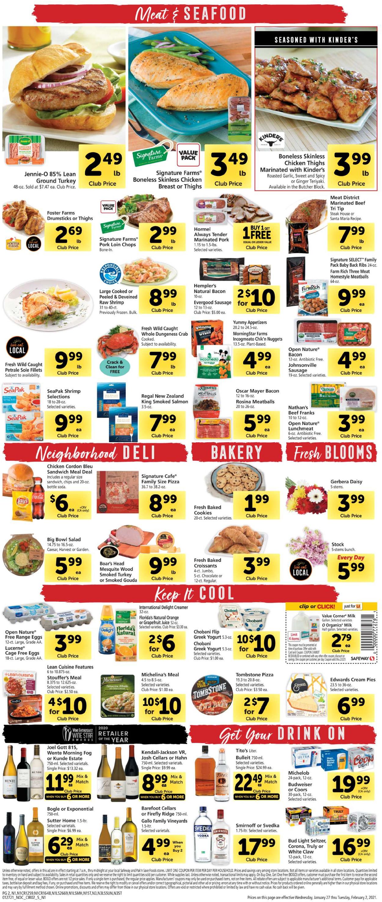 Catalogue Safeway from 01/27/2021