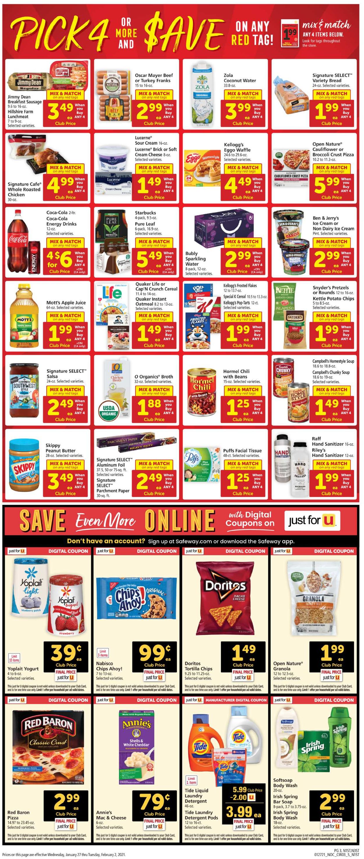 Catalogue Safeway from 01/27/2021