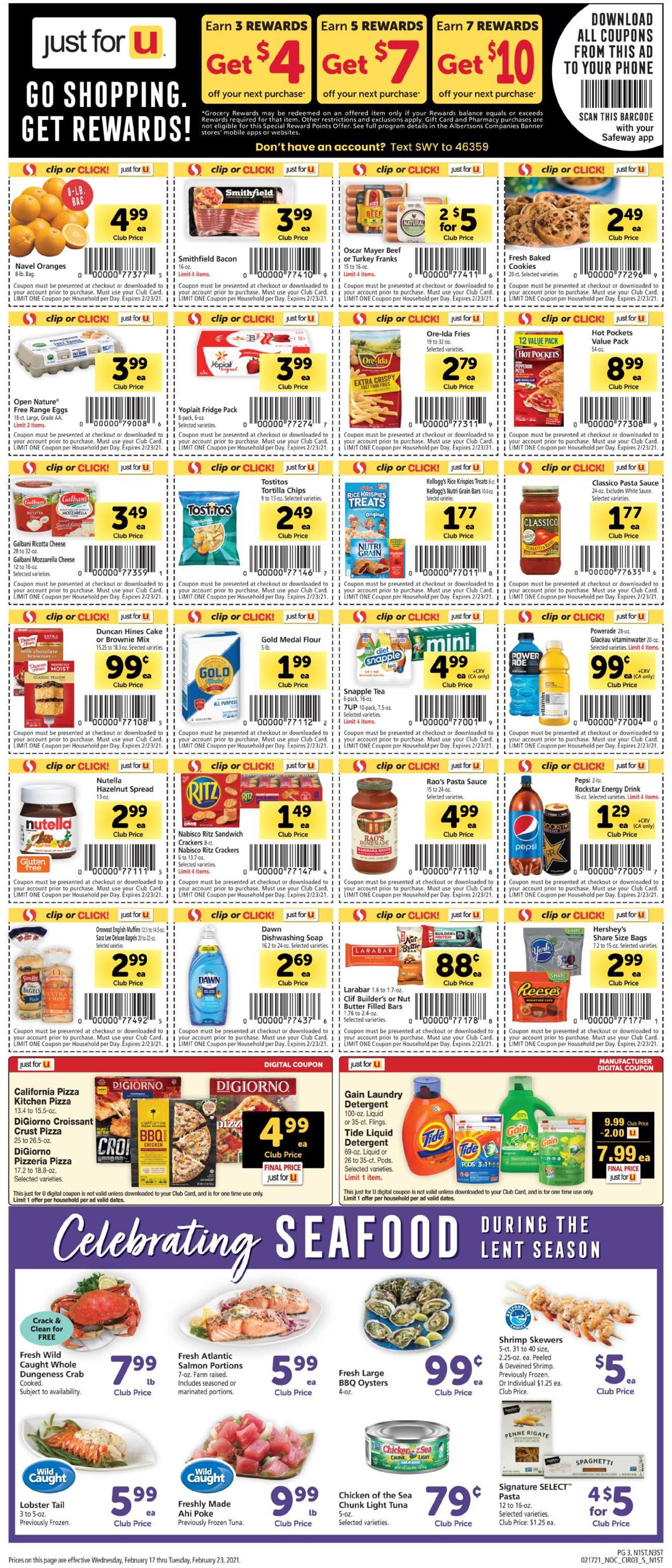 Catalogue Safeway from 02/17/2021
