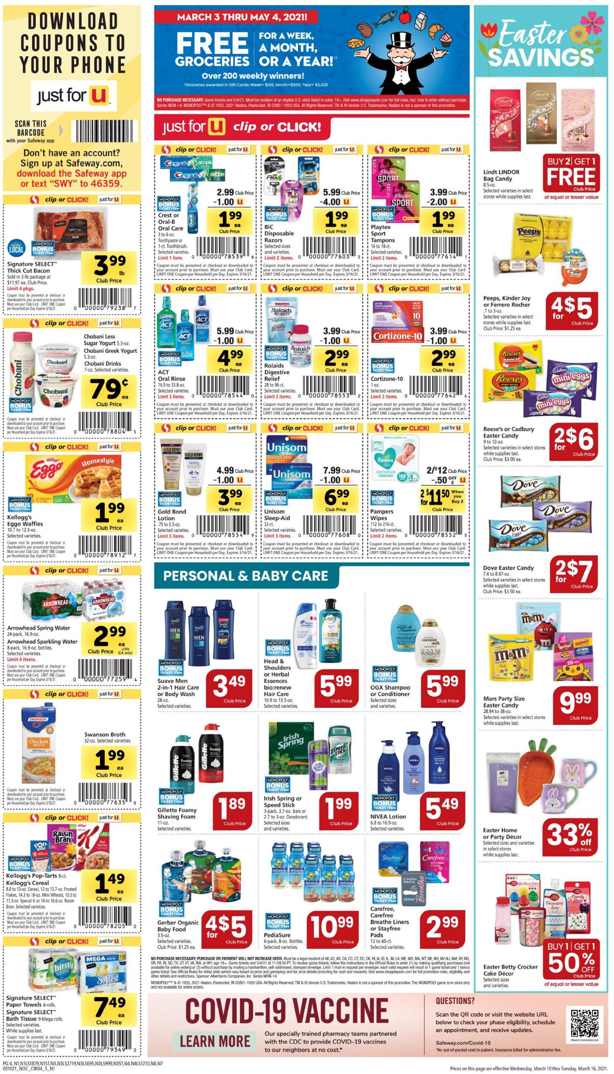 Catalogue Safeway from 03/10/2021