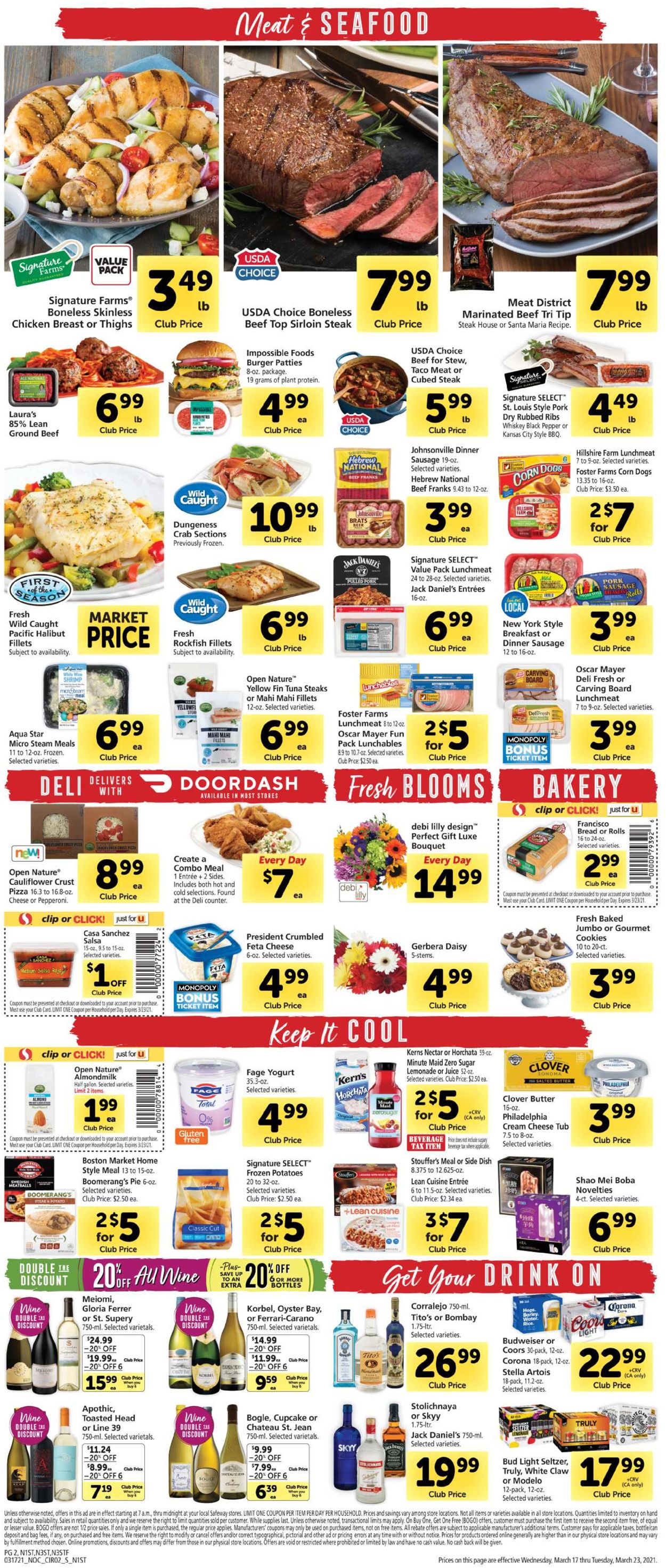 Catalogue Safeway from 03/17/2021