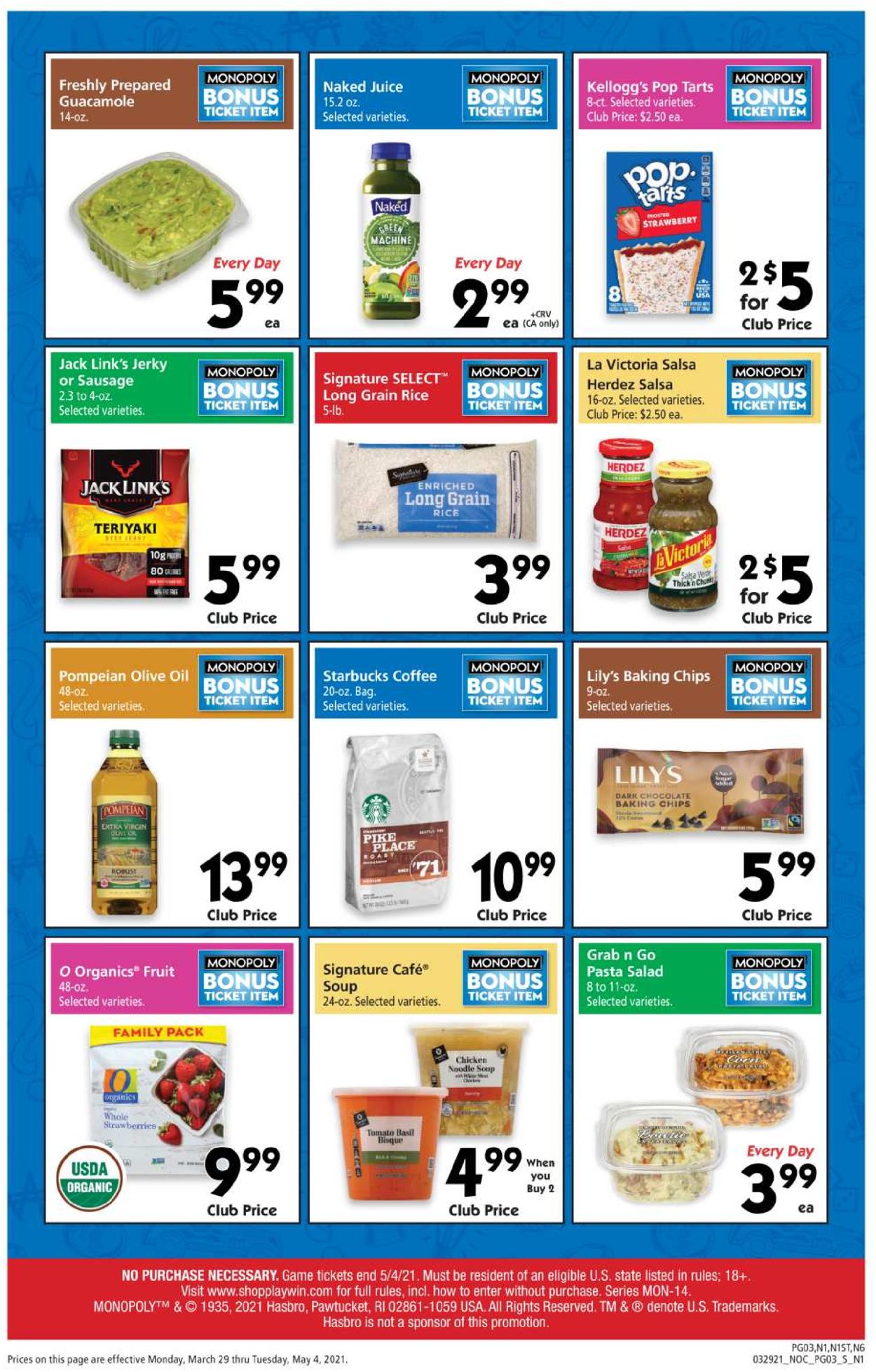 Catalogue Safeway from 03/29/2021