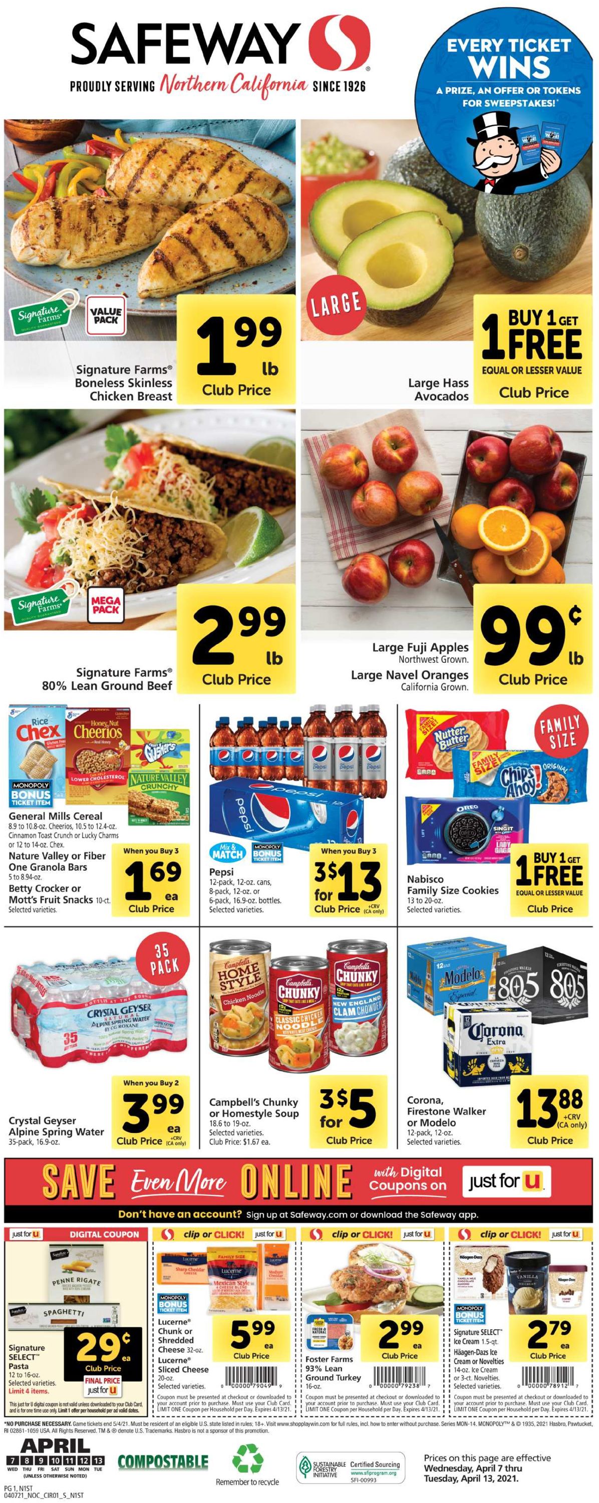 Catalogue Safeway from 04/07/2021