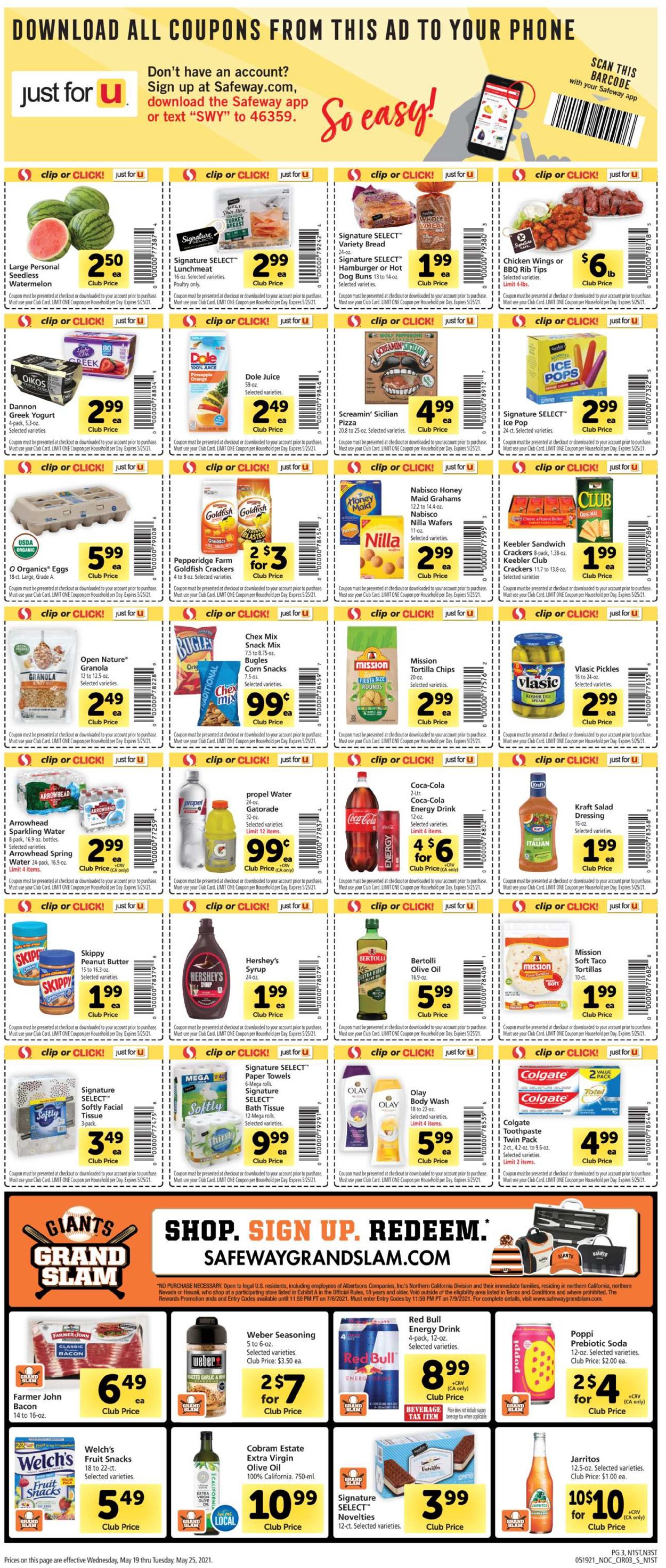 Catalogue Safeway from 05/19/2021