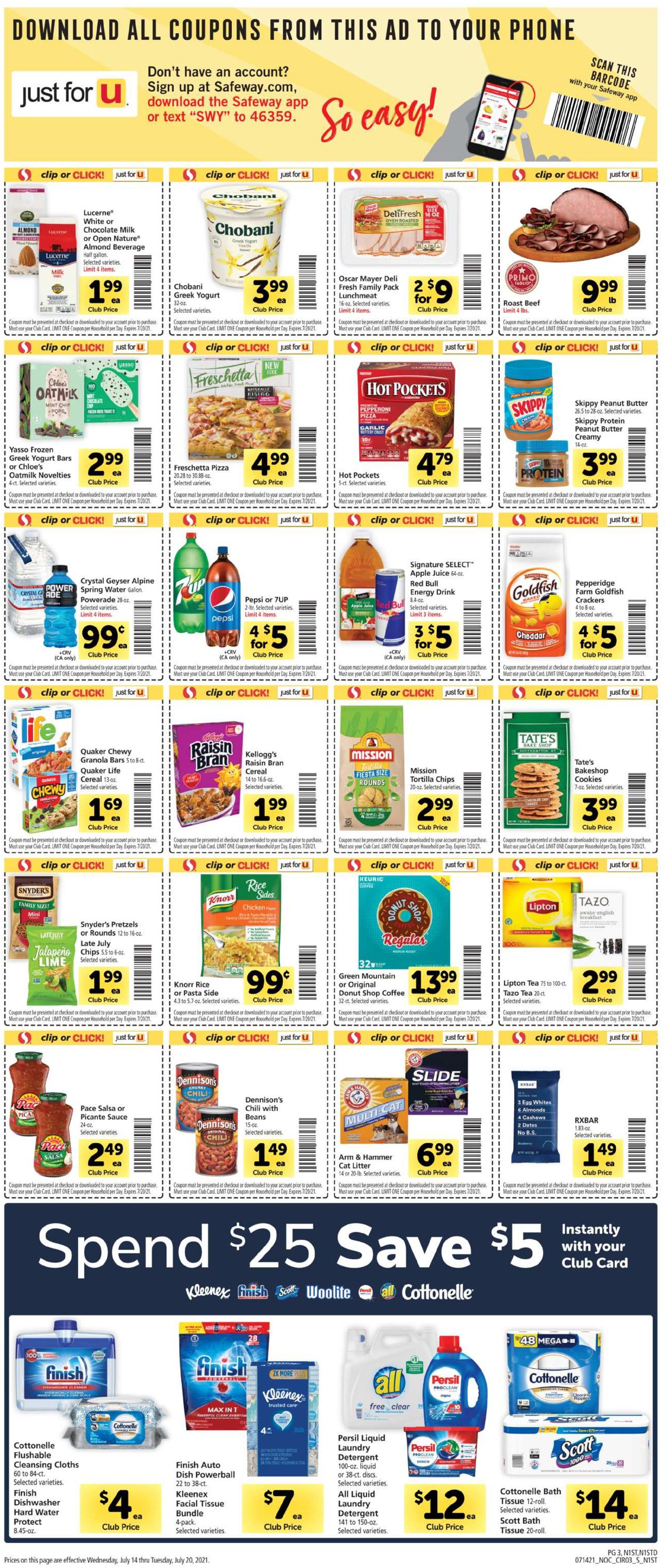 Catalogue Safeway from 07/14/2021