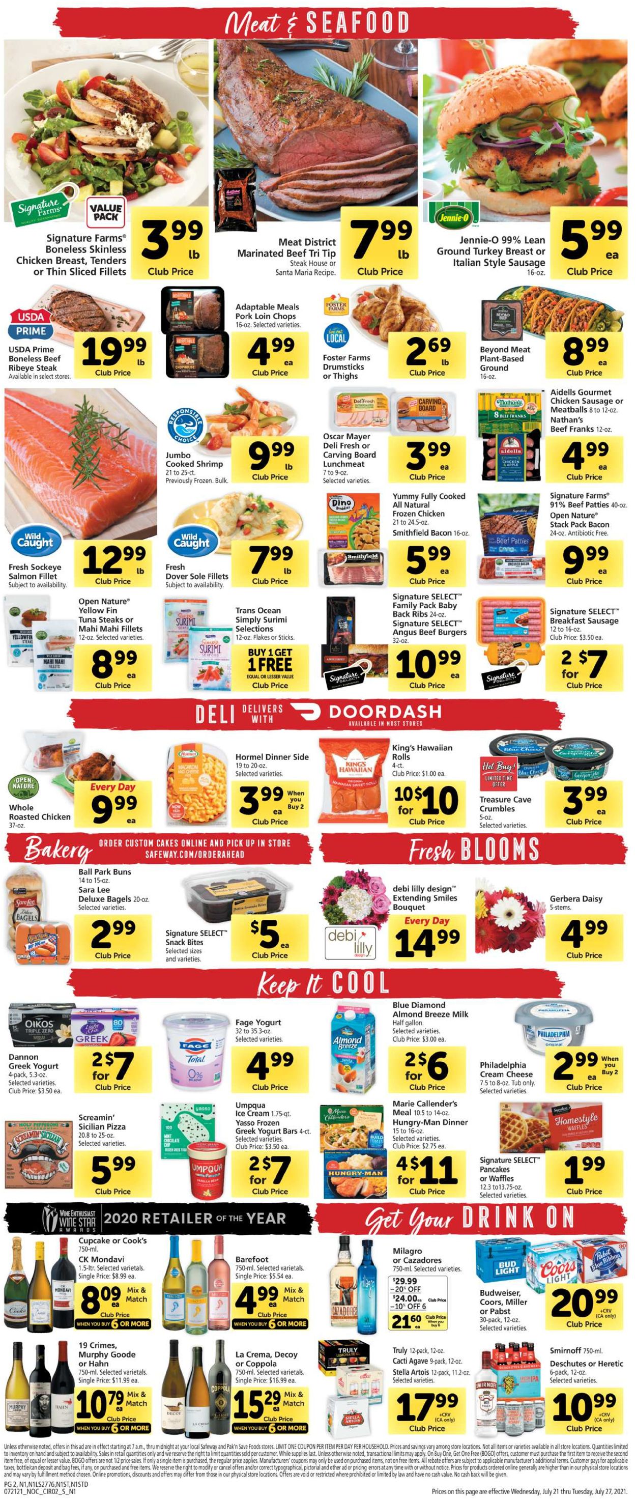Catalogue Safeway from 07/21/2021