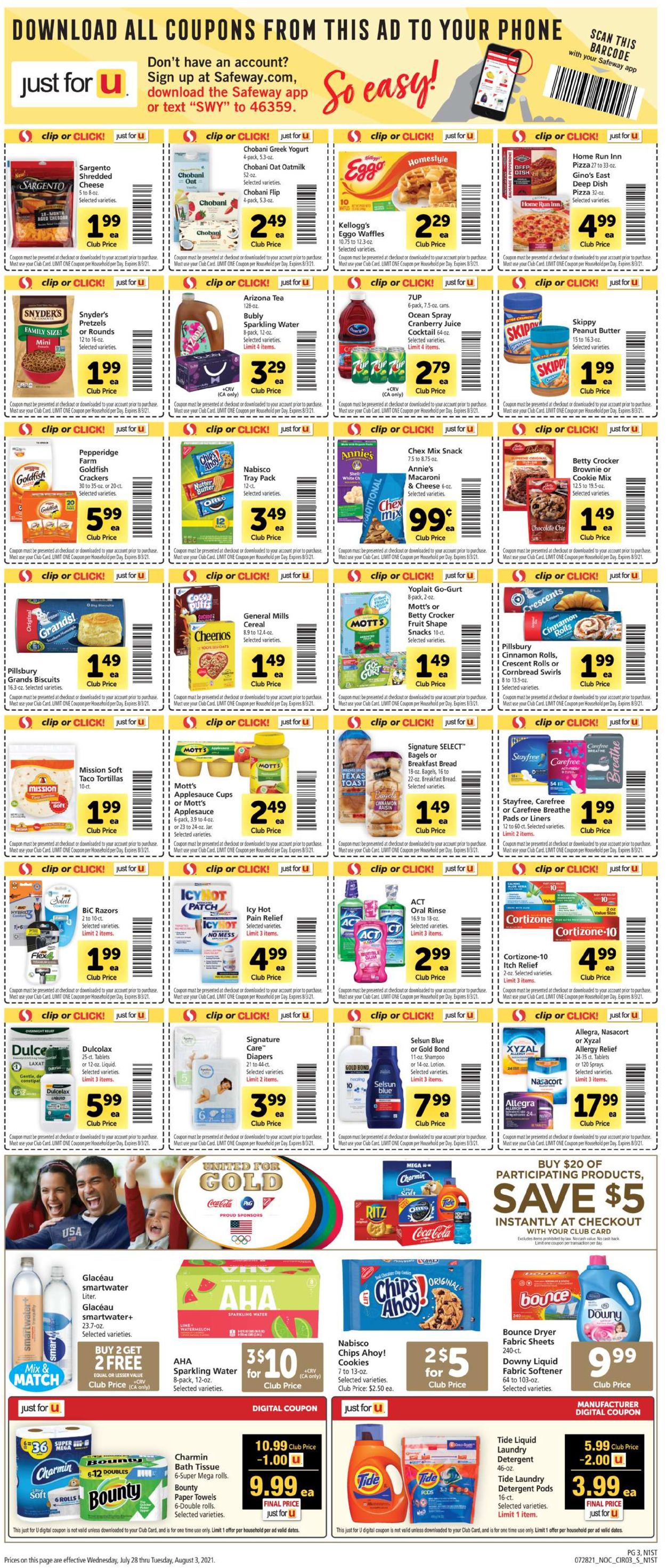 Catalogue Safeway from 07/28/2021