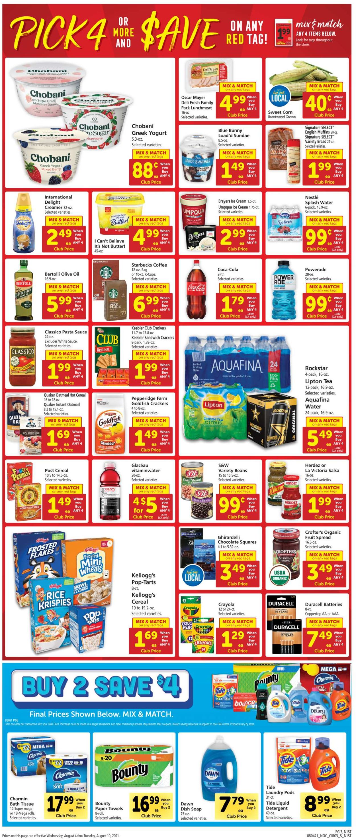 Catalogue Safeway from 08/04/2021