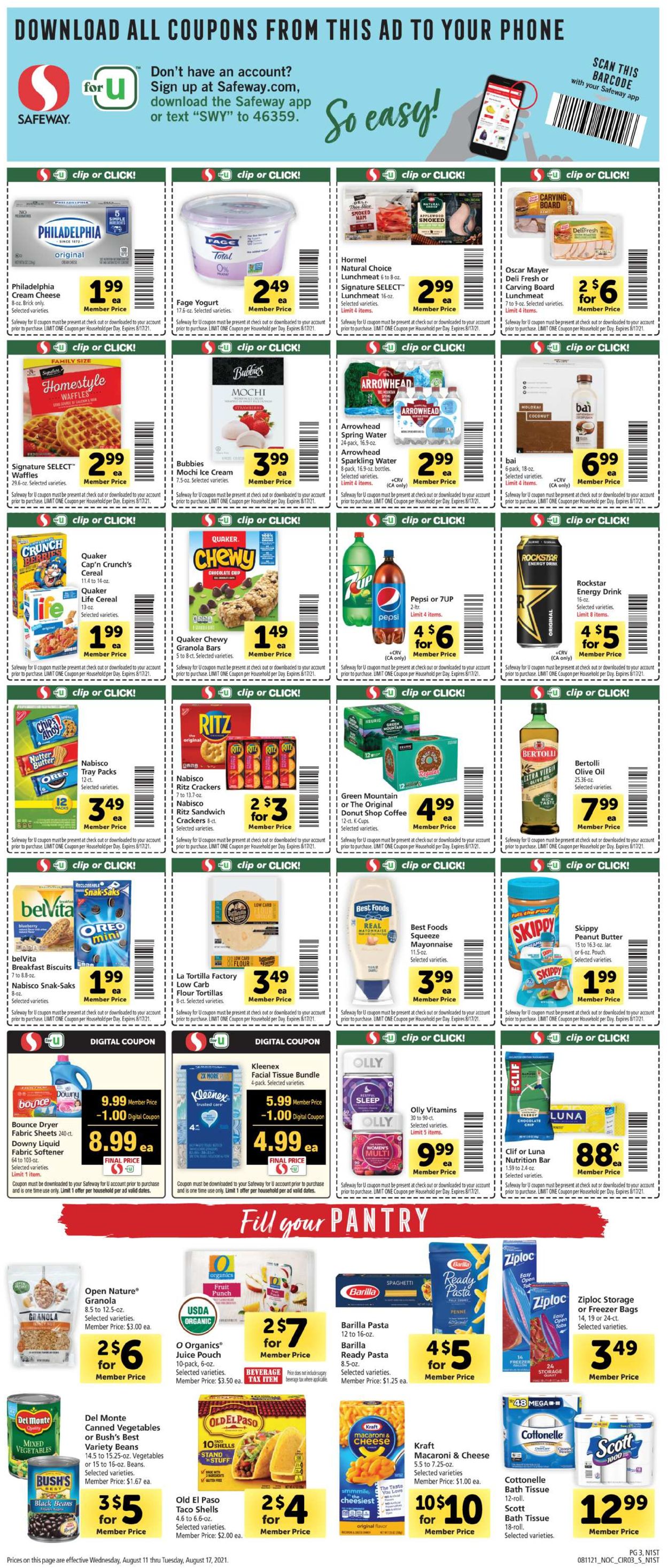 Catalogue Safeway from 08/11/2021