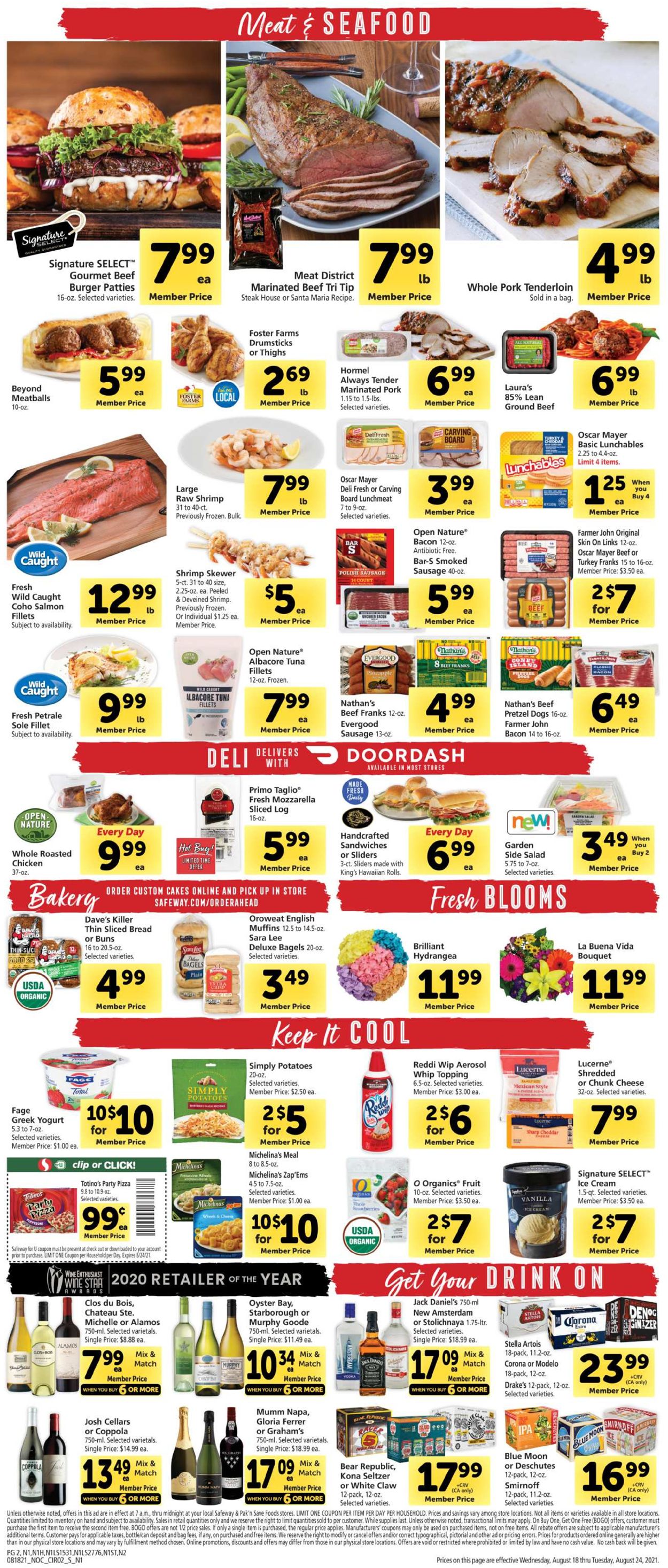 Catalogue Safeway from 08/18/2021