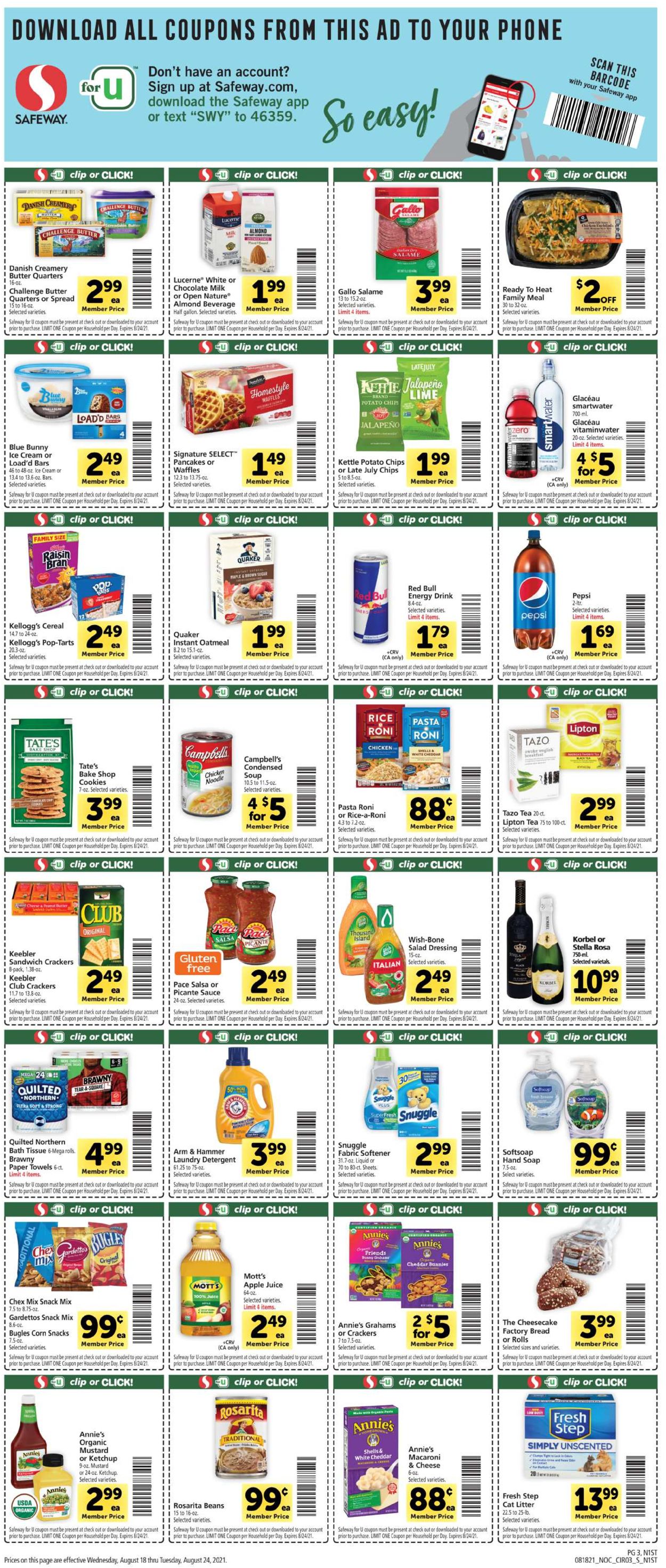 Catalogue Safeway from 08/18/2021