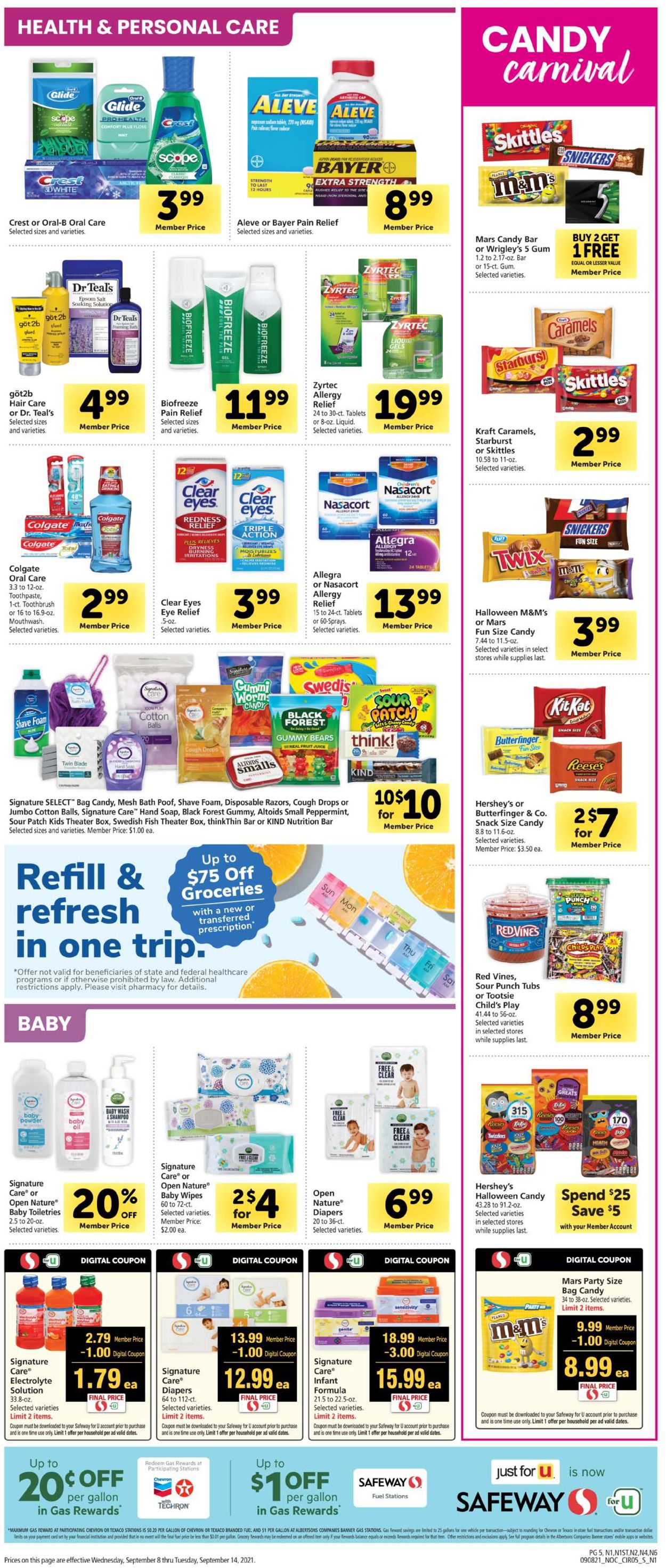 Catalogue Safeway from 09/08/2021
