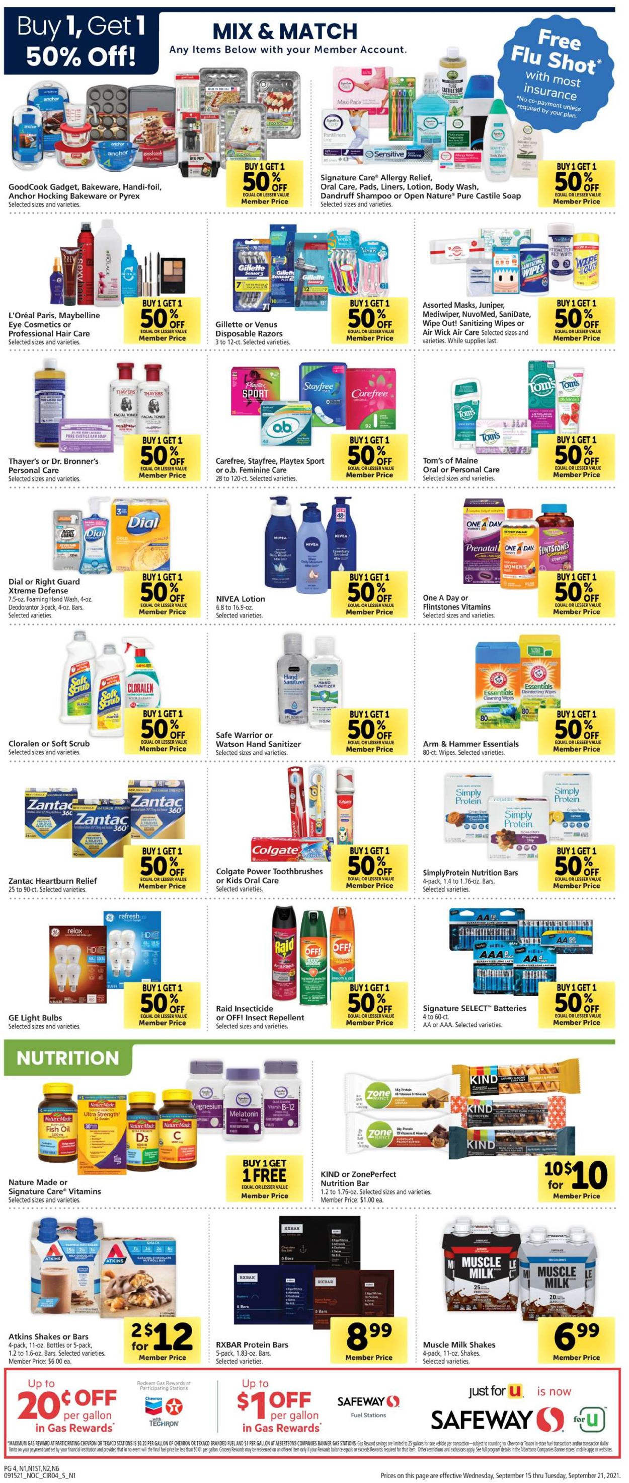 Catalogue Safeway from 09/15/2021
