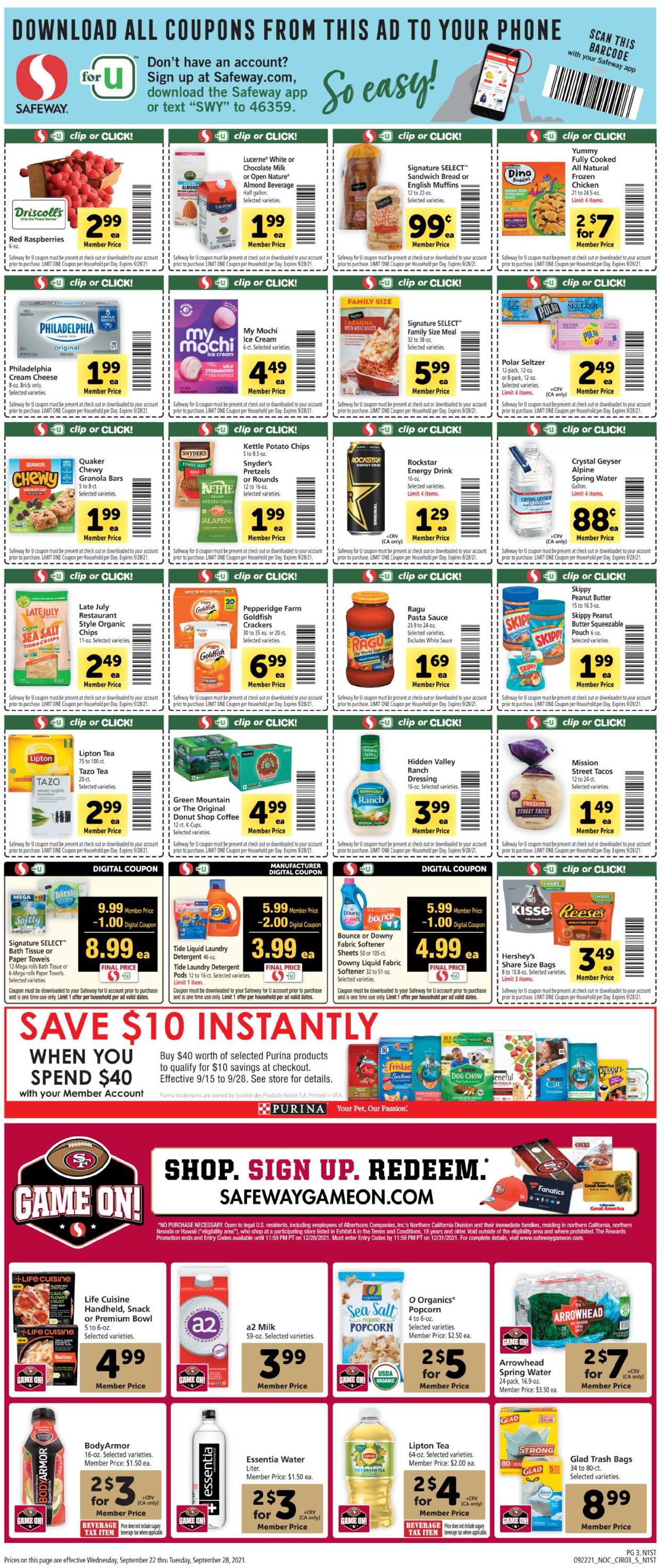 Catalogue Safeway from 09/22/2021