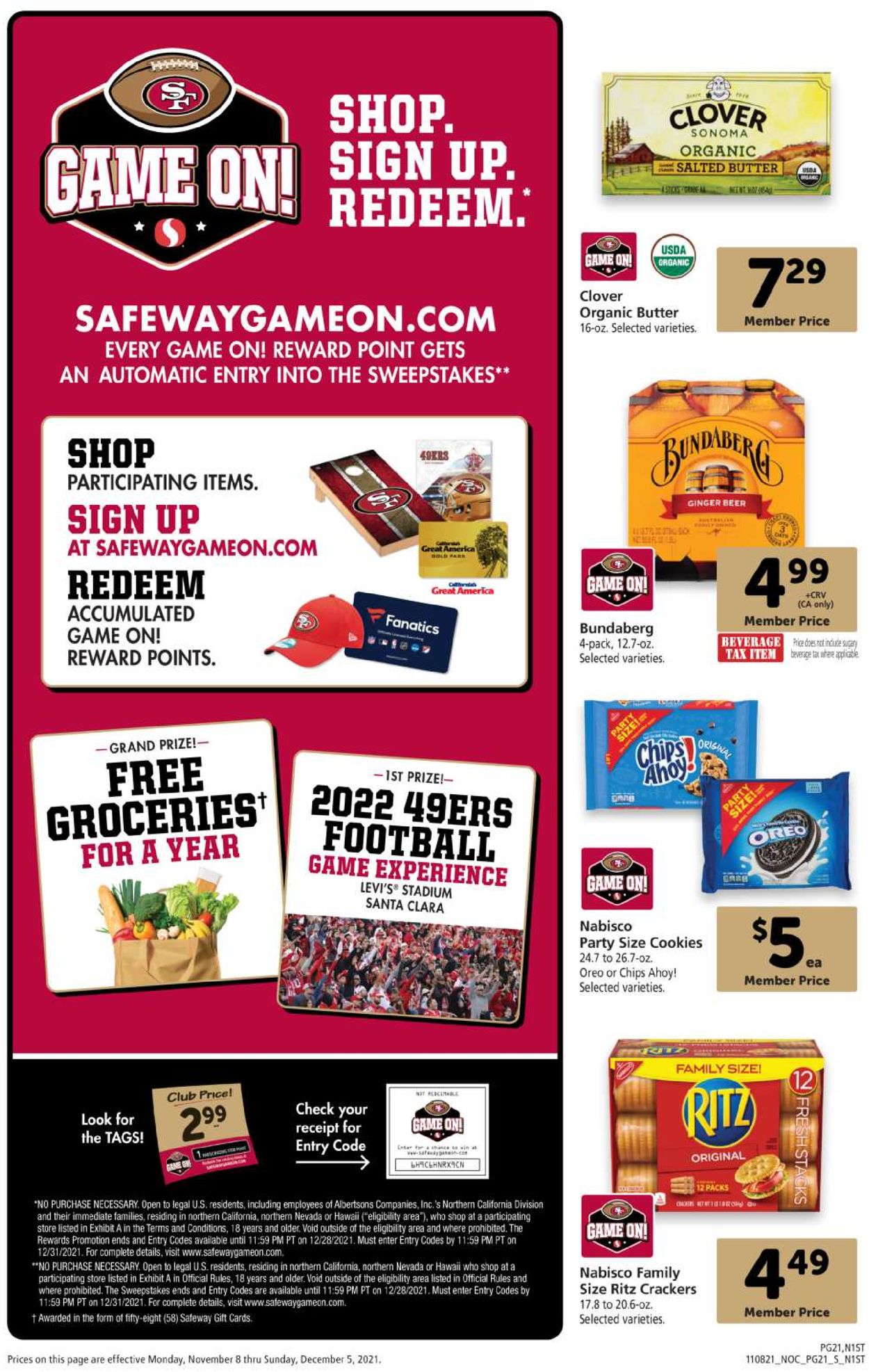 Catalogue Safeway HOLIDAY 2021 from 11/08/2021
