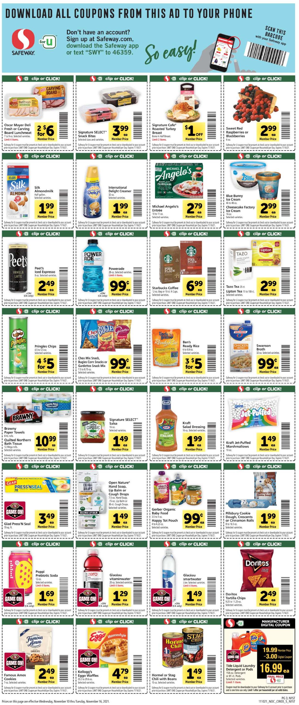 Catalogue Safeway HOLIDAY 2021 from 11/10/2021