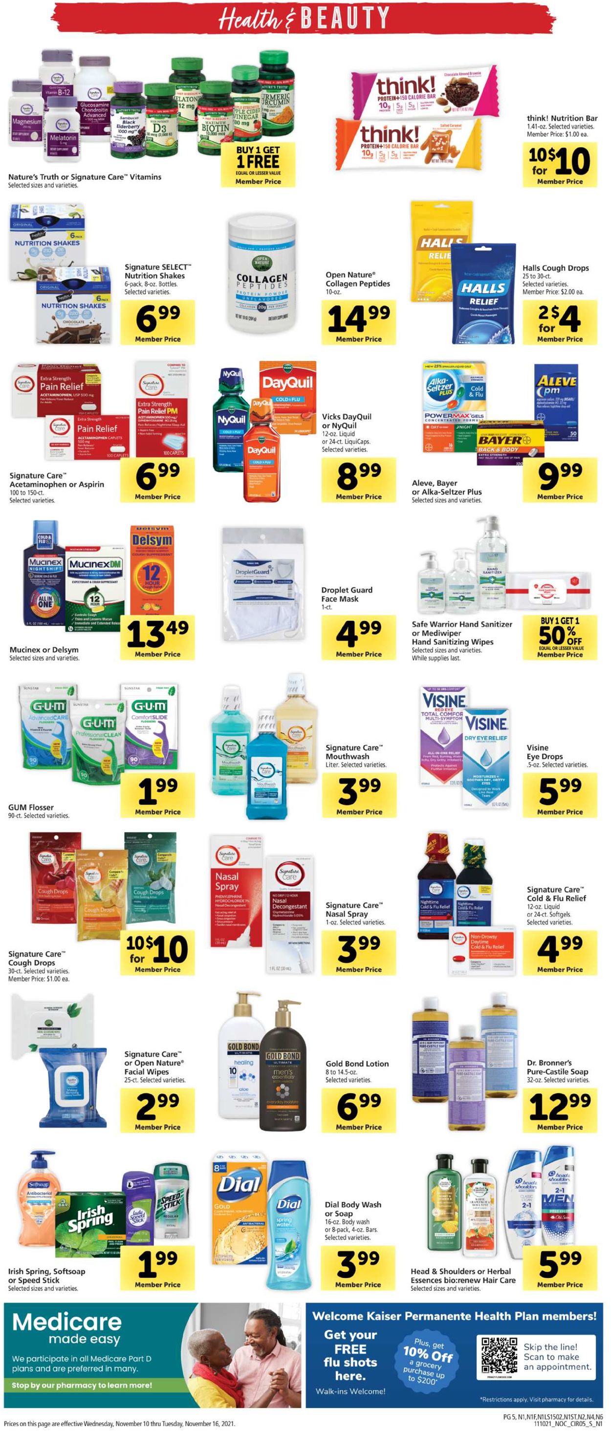 Catalogue Safeway HOLIDAY 2021 from 11/10/2021