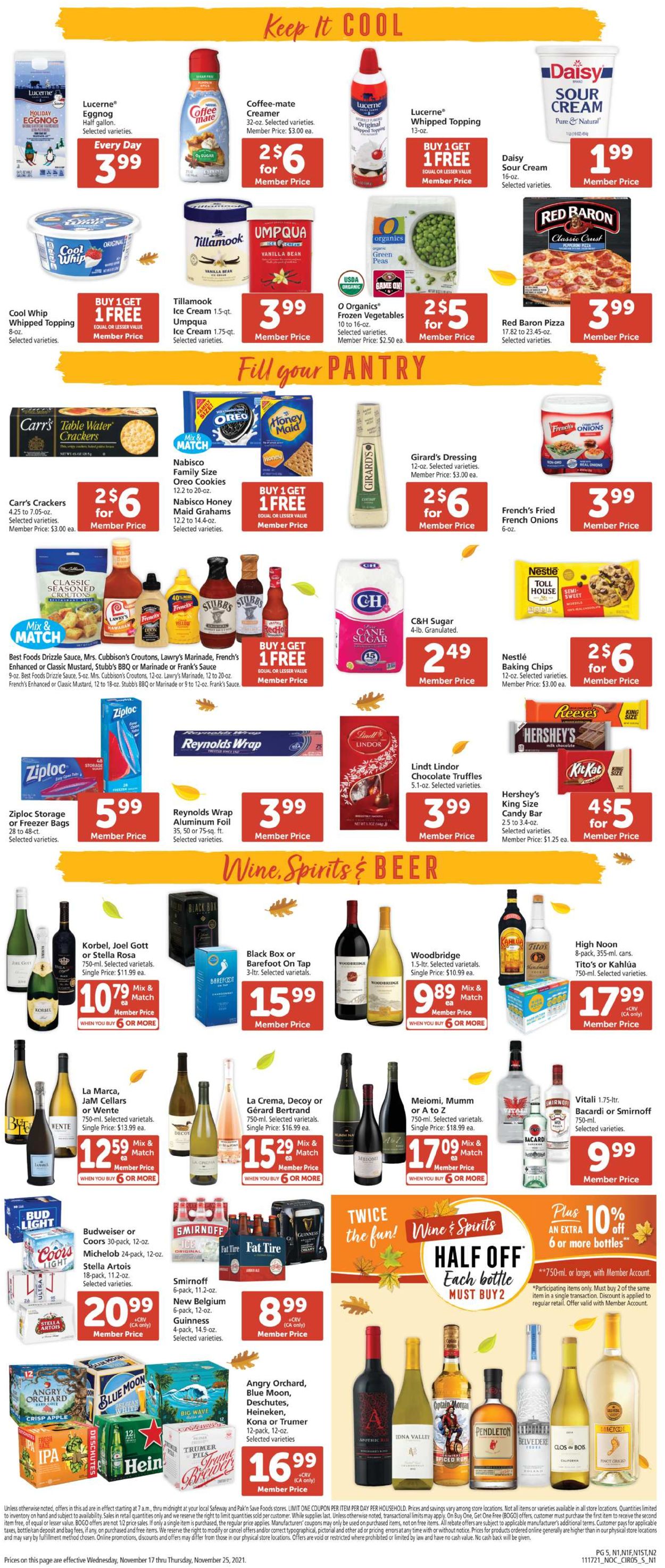 Catalogue Safeway from 11/17/2021
