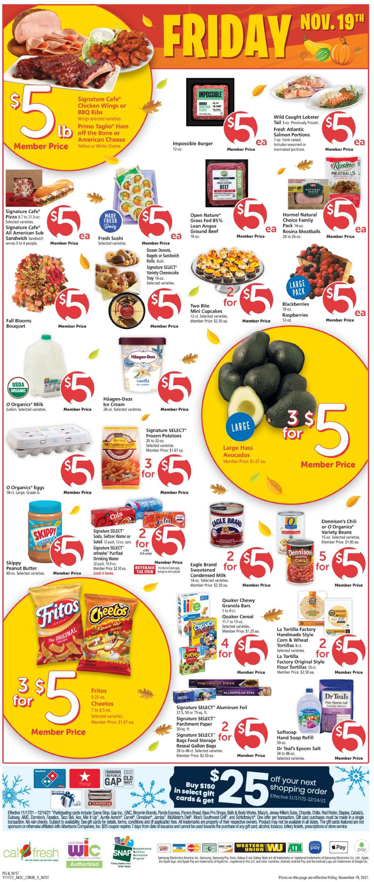 Catalogue Safeway from 11/17/2021