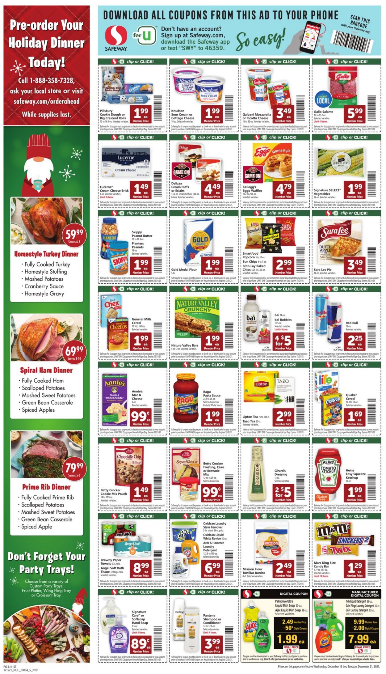 Catalogue Safeway HOLIDAY 2021 from 12/15/2021