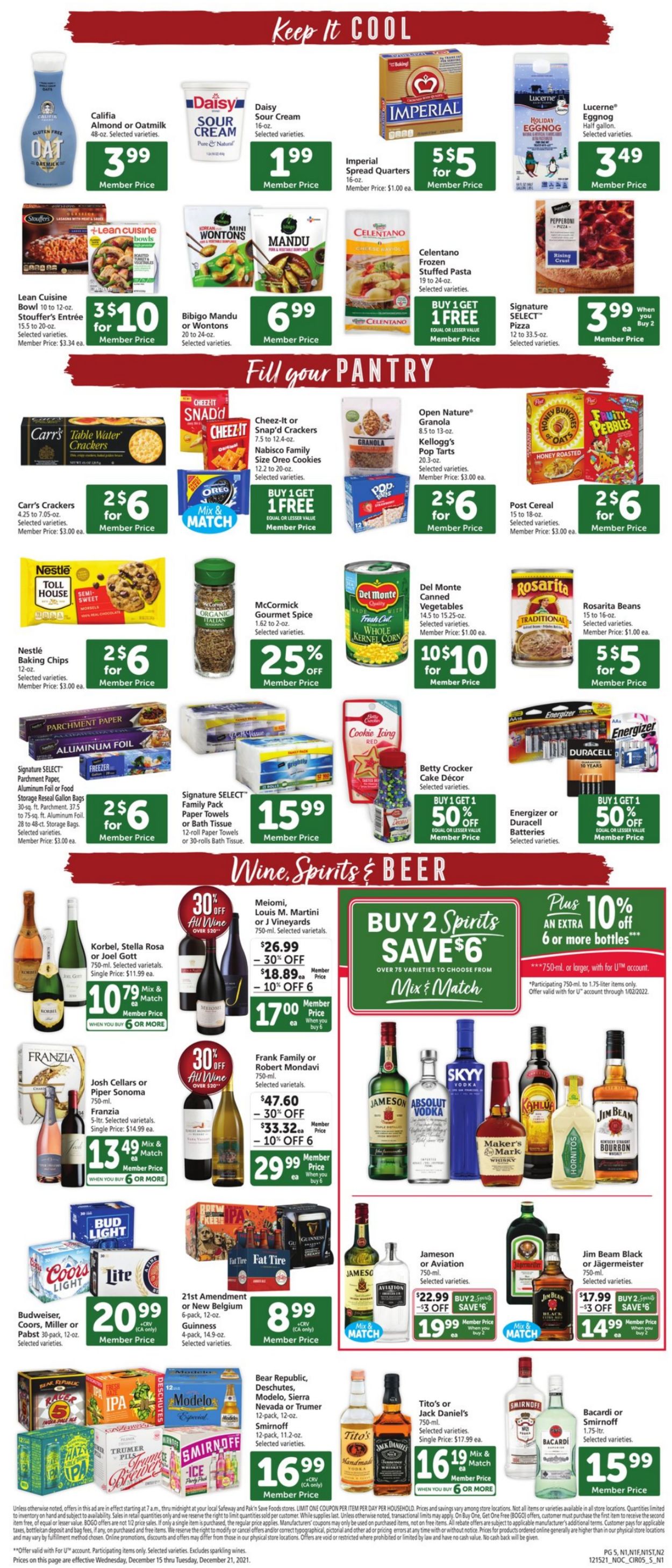 Catalogue Safeway HOLIDAY 2021 from 12/15/2021
