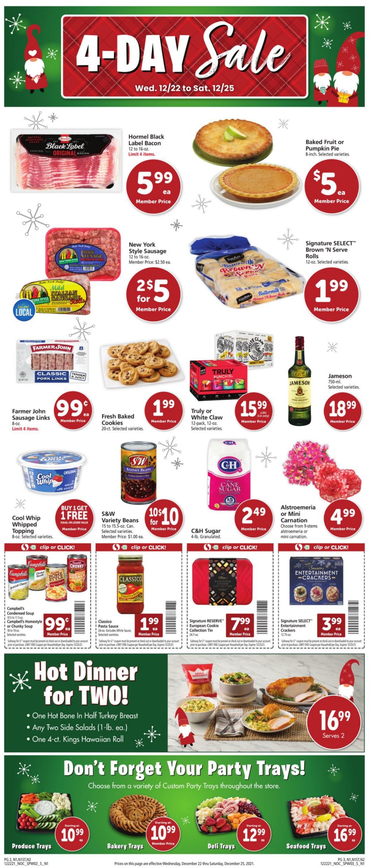Catalogue Safeway HOLIDAY 2021 from 12/22/2021