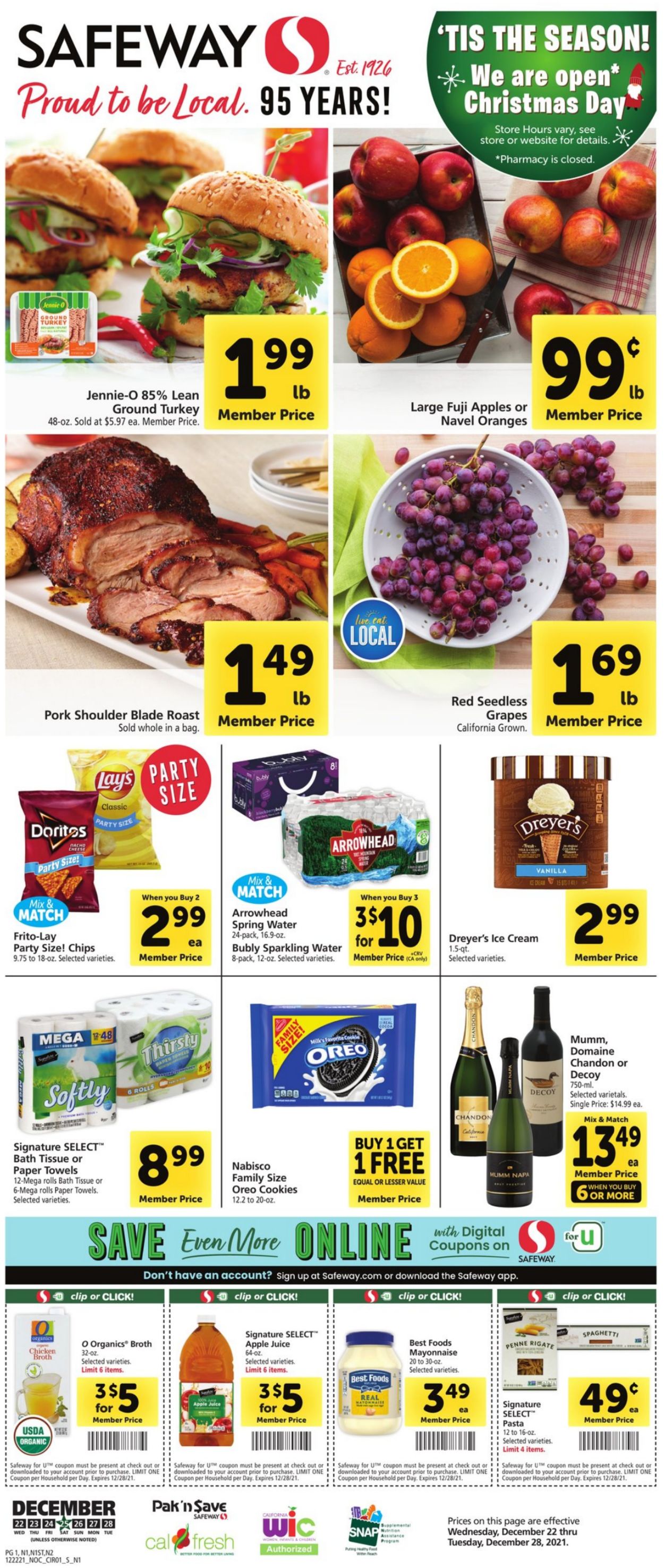 Catalogue Safeway HOLIDAY 2021 from 12/22/2021