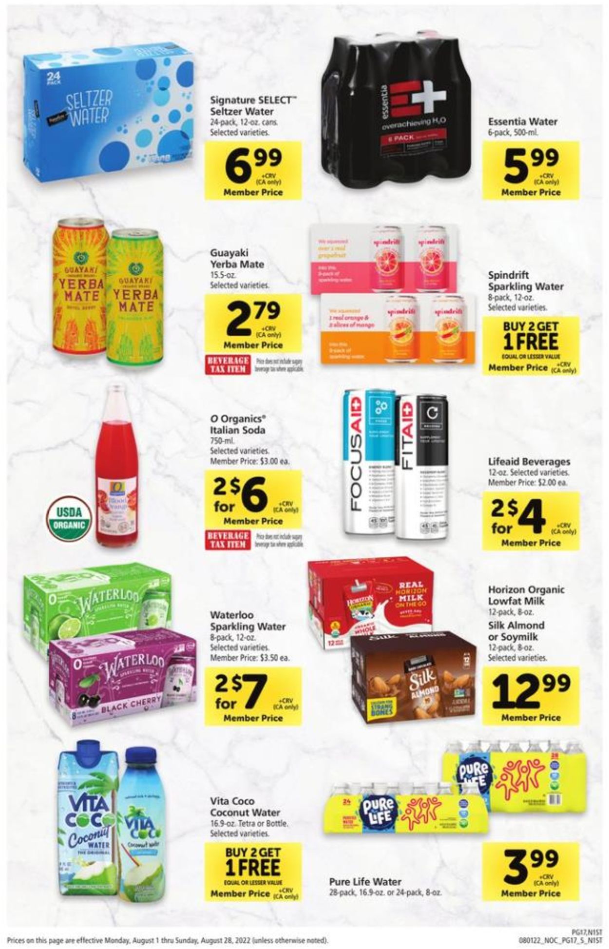 Catalogue Safeway from 08/01/2022