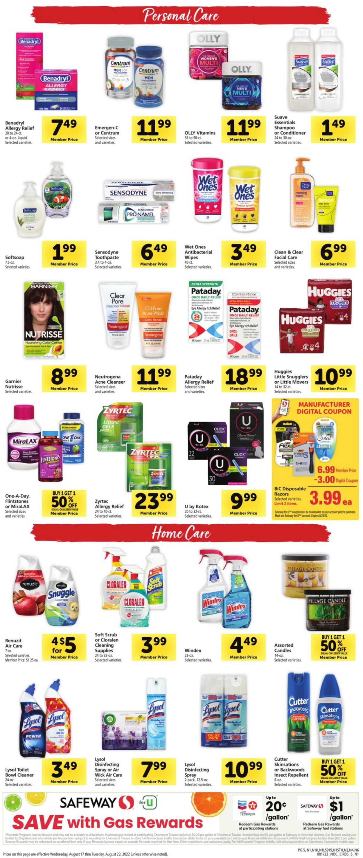 Catalogue Safeway from 08/17/2022
