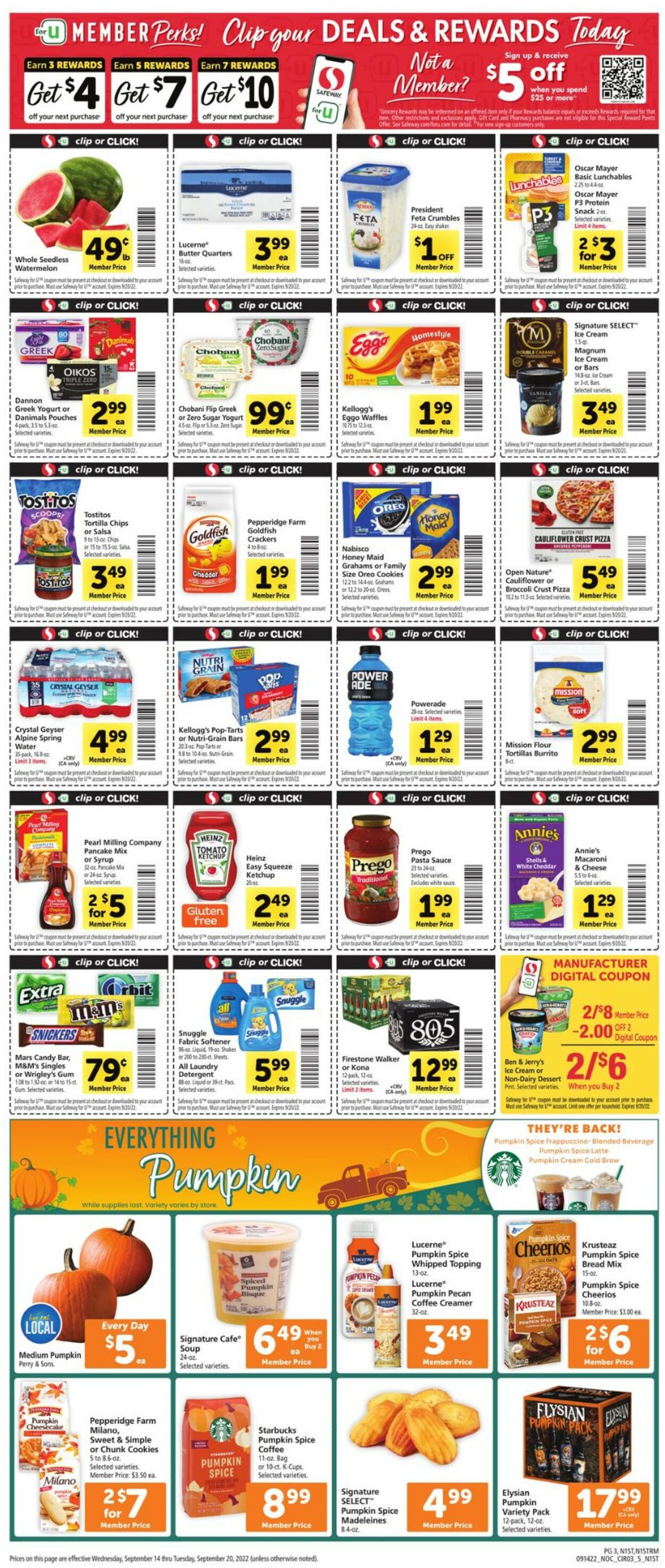 Catalogue Safeway from 09/14/2022
