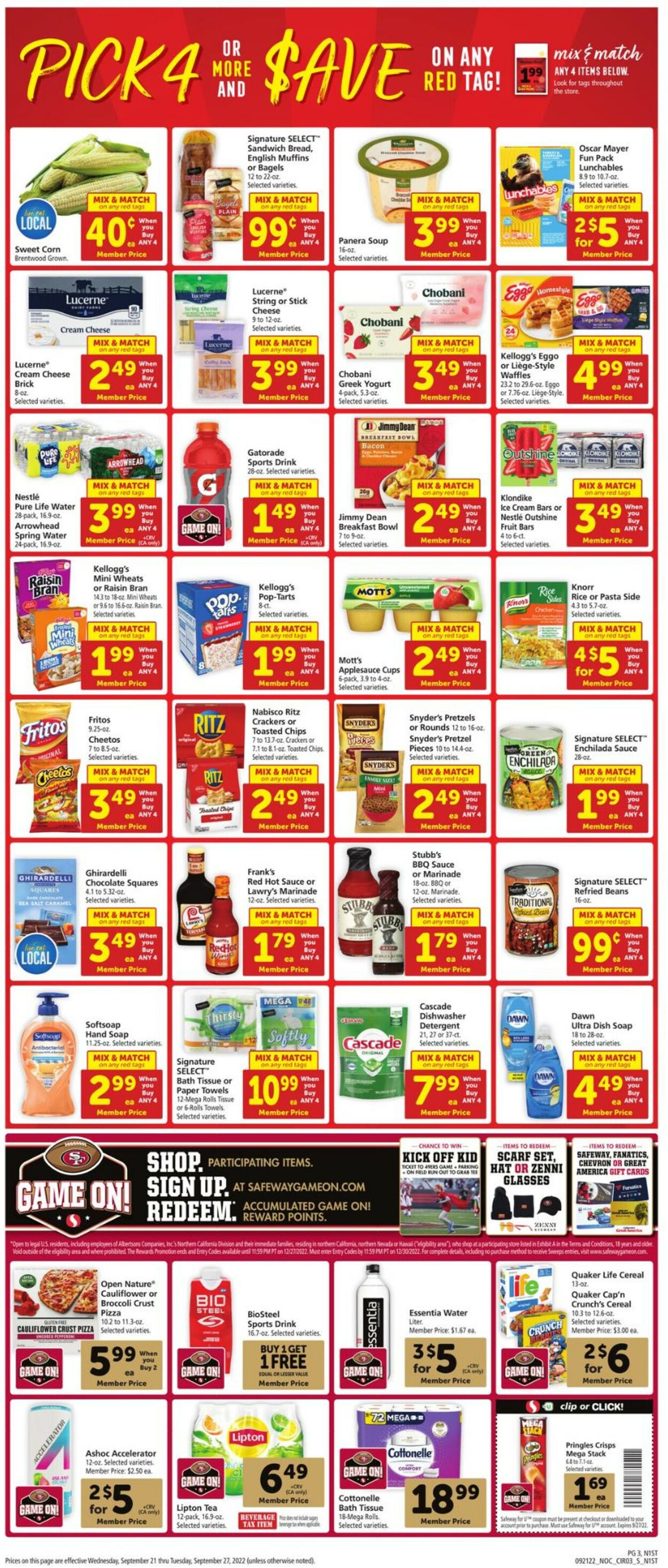 Catalogue Safeway from 09/21/2022