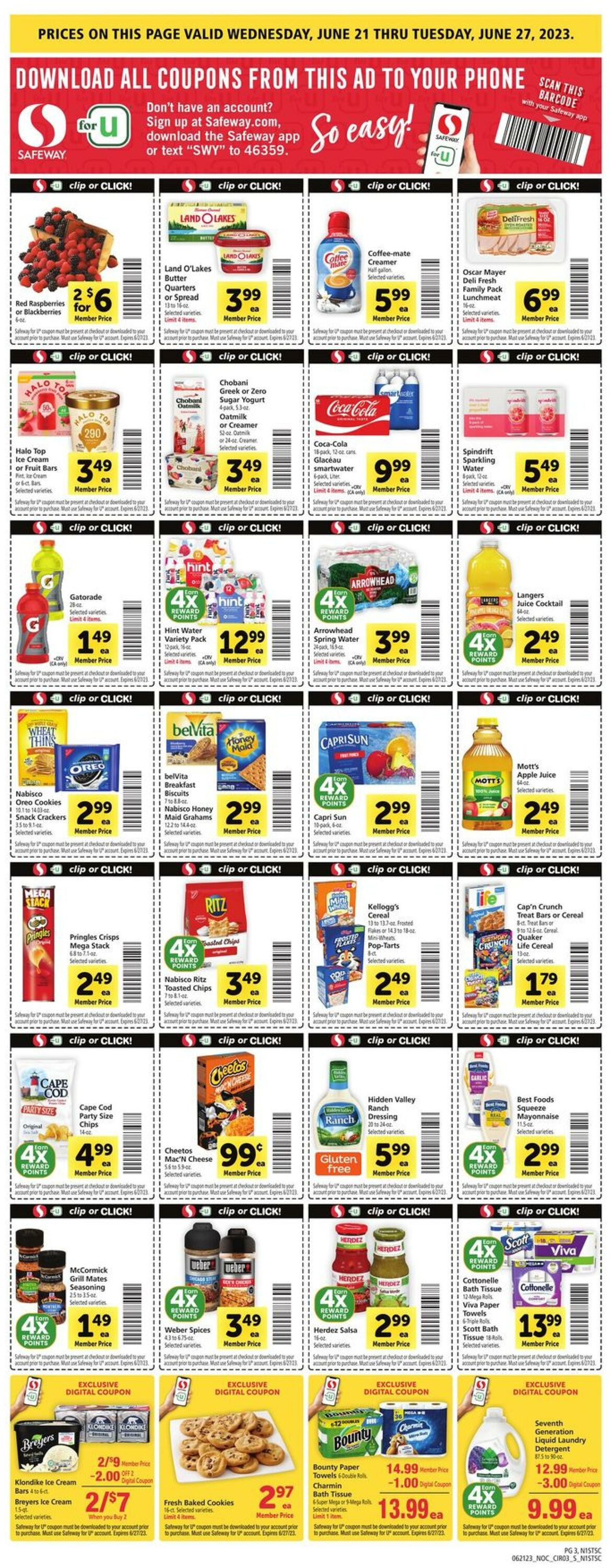 Catalogue Safeway from 06/21/2023