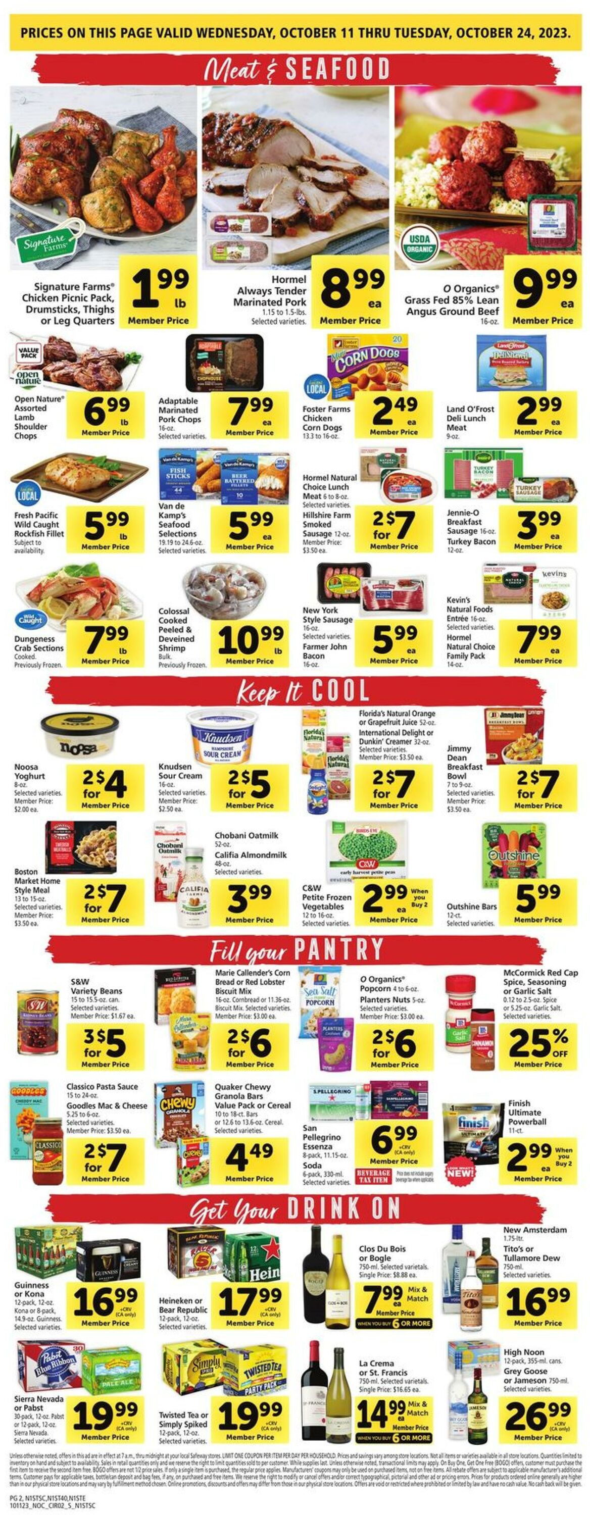 Catalogue Safeway from 10/11/2023
