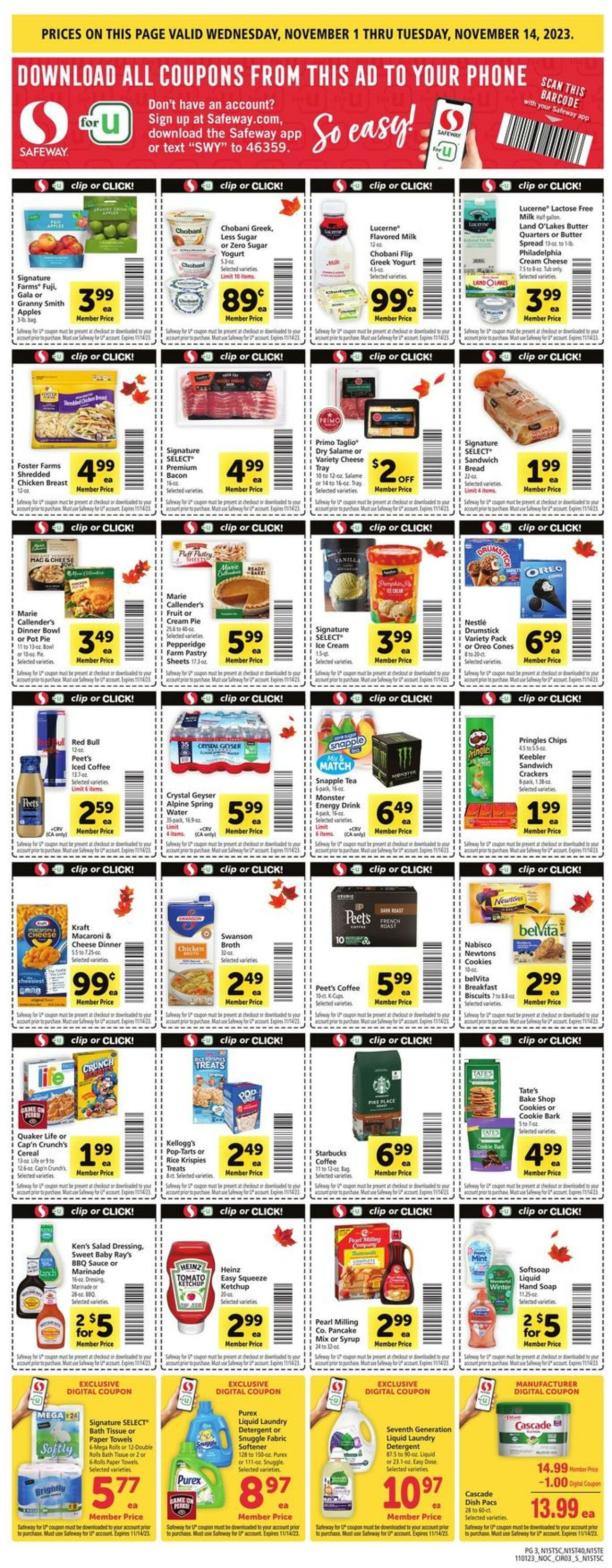 Catalogue Safeway from 11/01/2023