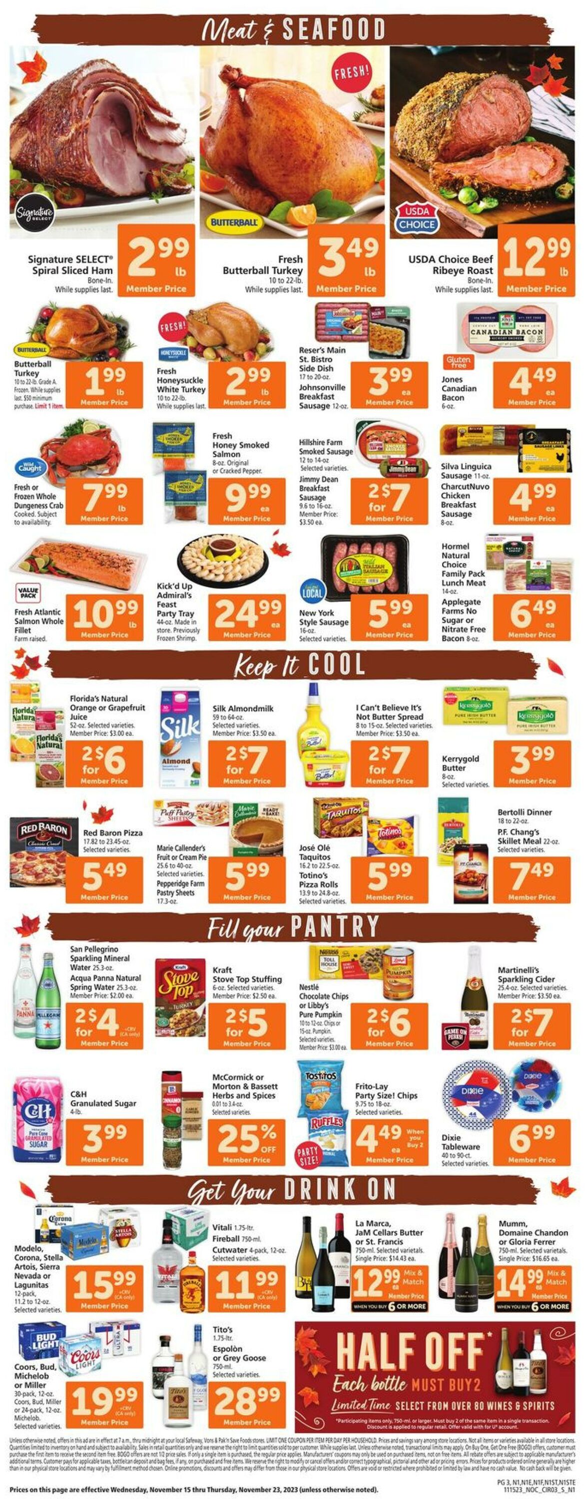 Catalogue Safeway from 11/15/2023