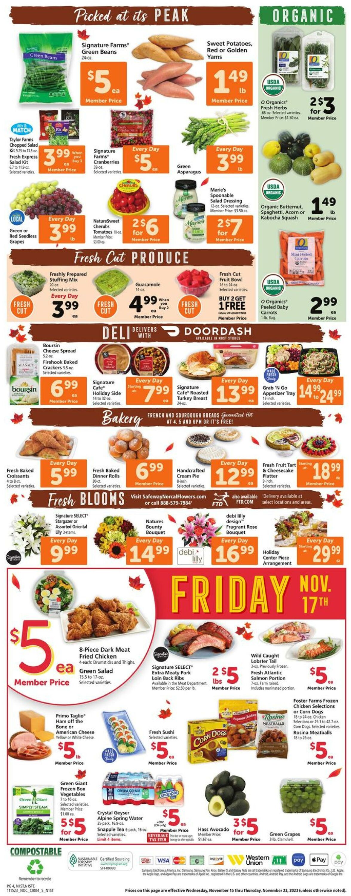 Catalogue Safeway from 11/15/2023
