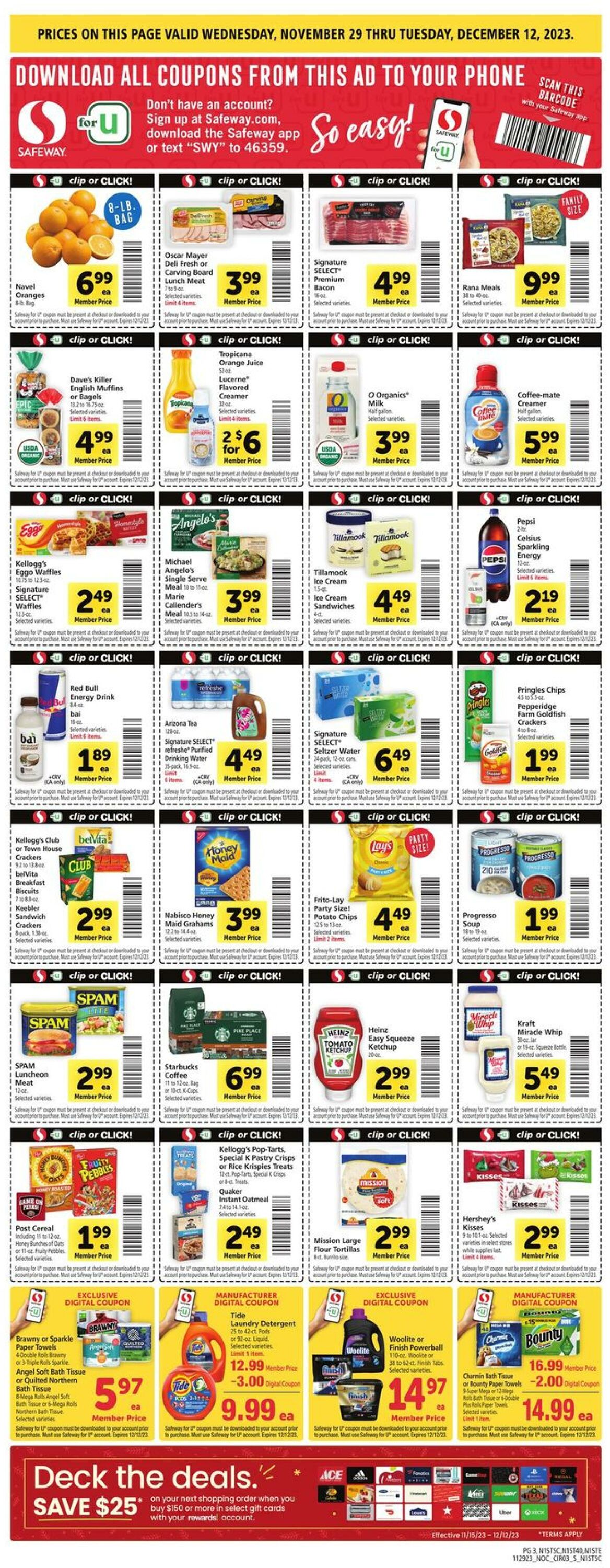 Catalogue Safeway from 11/29/2023