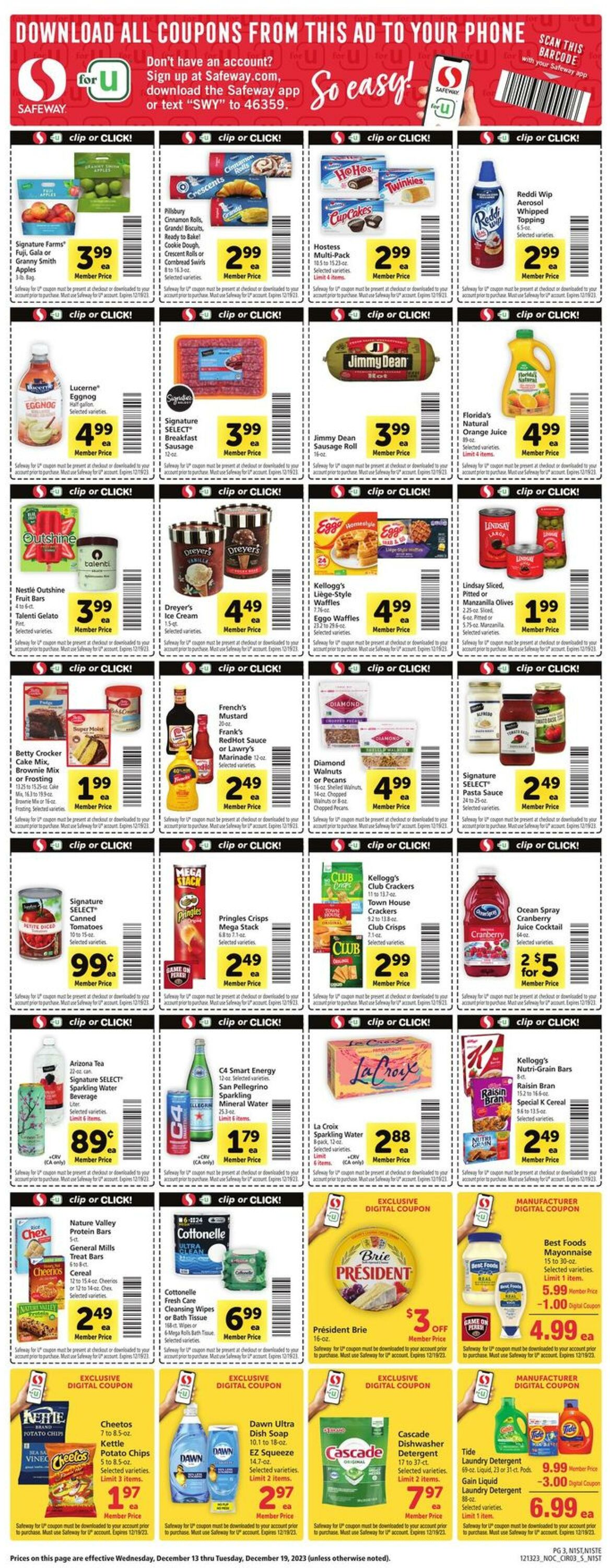 Catalogue Safeway from 12/13/2023