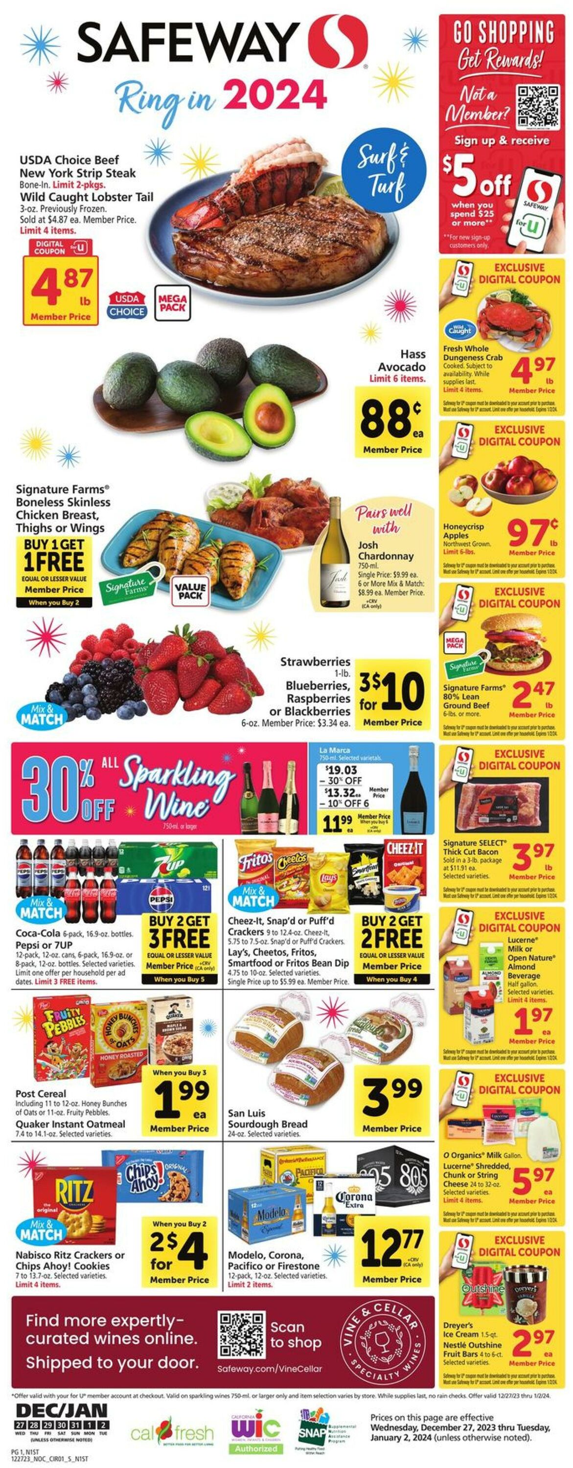 Catalogue Safeway from 12/27/2023