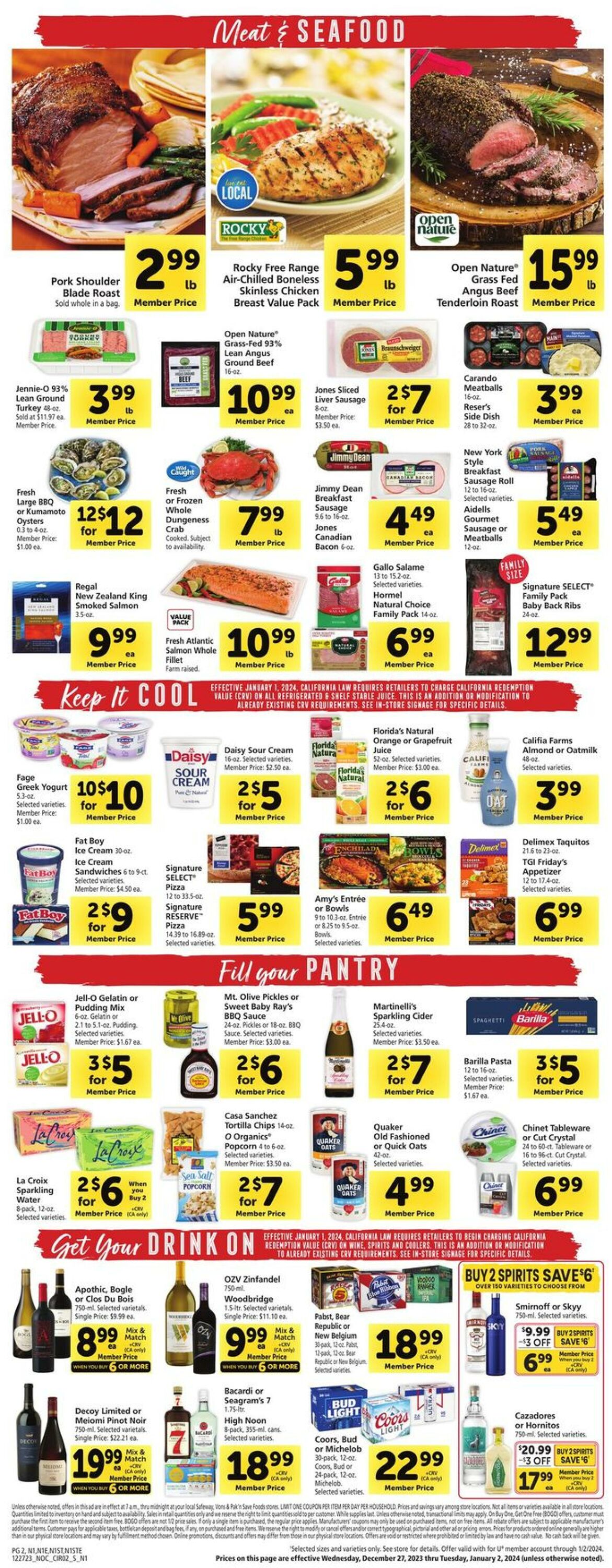 Catalogue Safeway from 12/27/2023