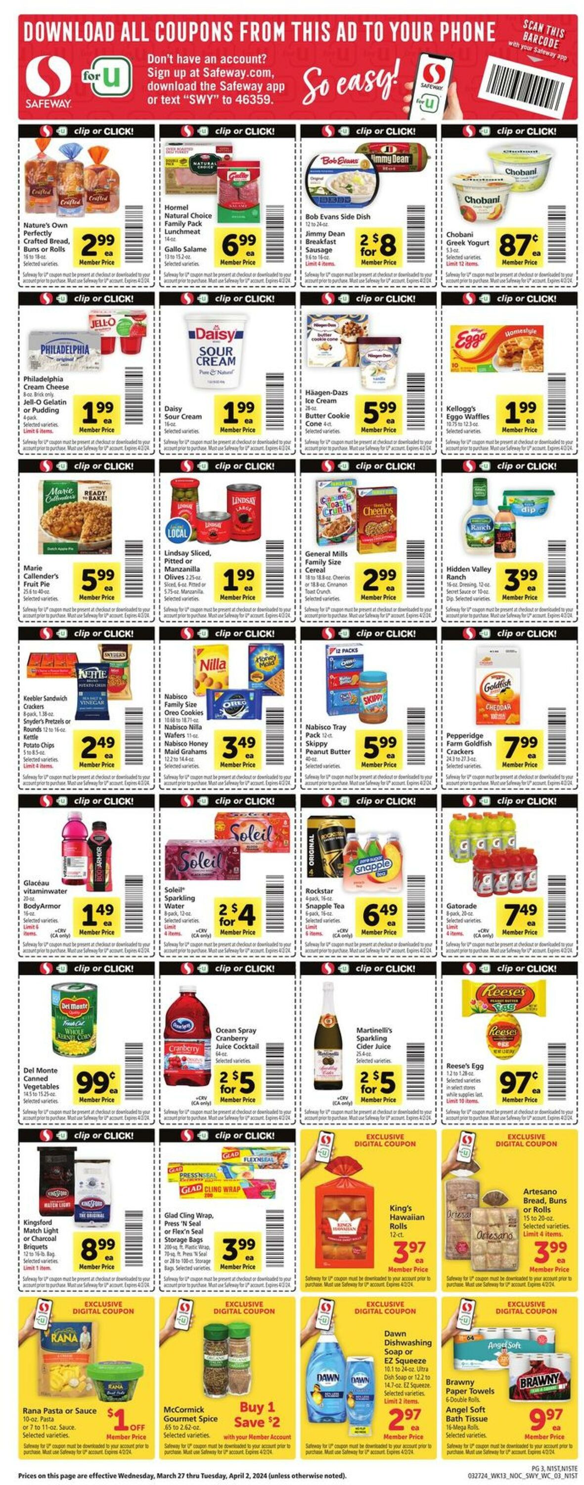 Catalogue Safeway from 03/27/2024