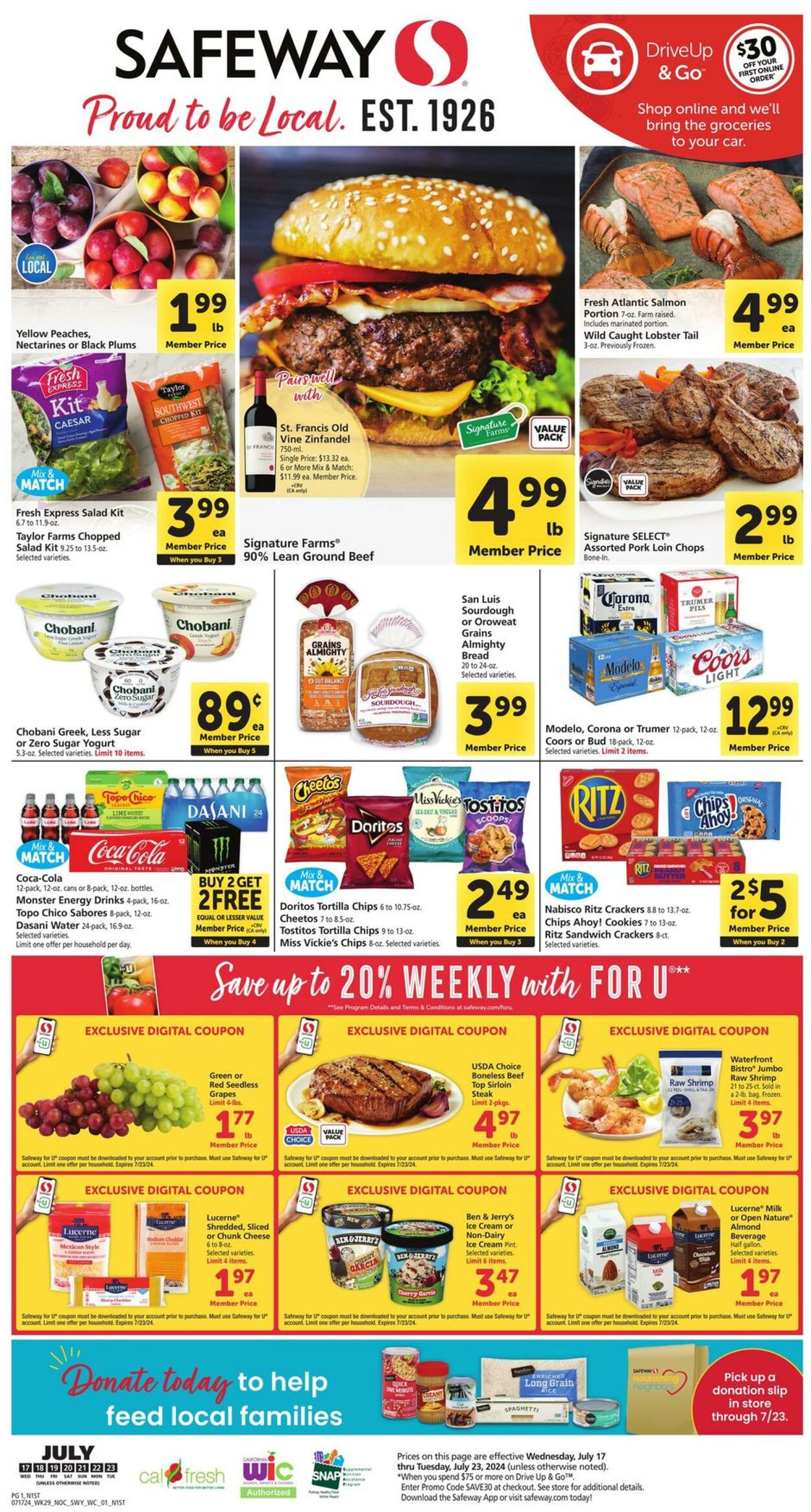 Catalogue Safeway from 07/17/2024