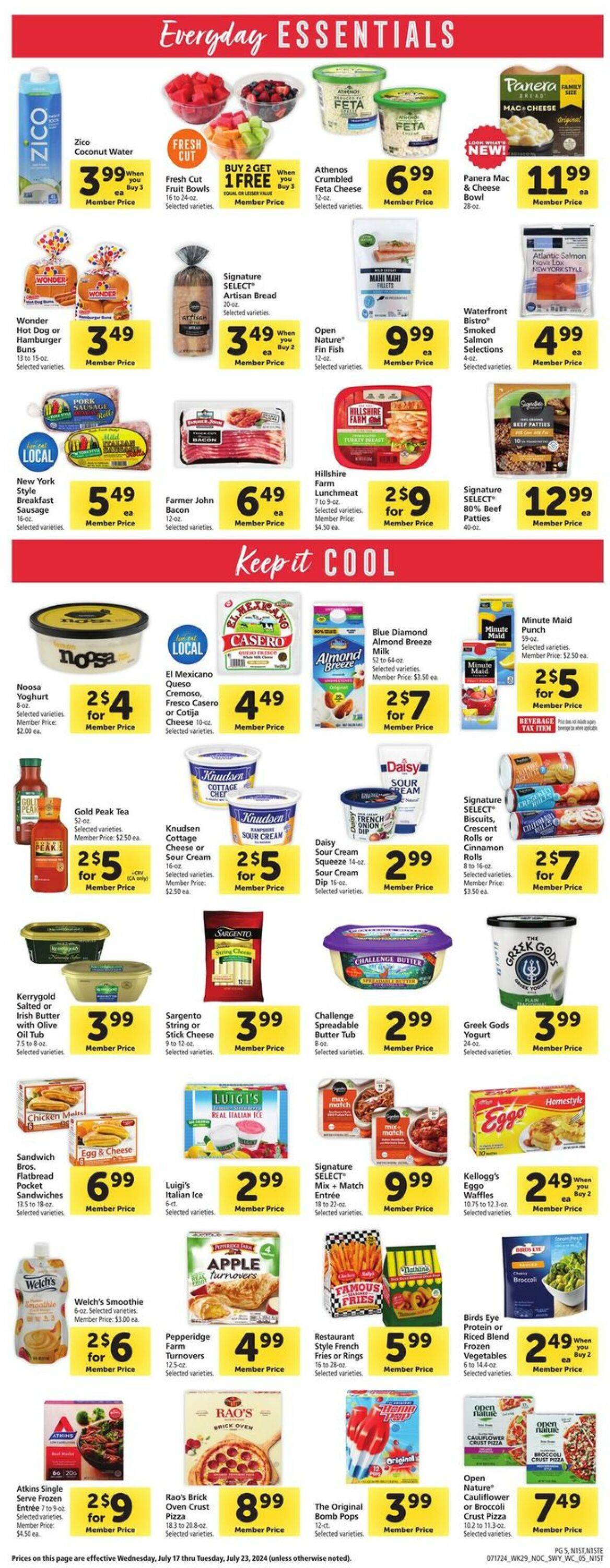 Catalogue Safeway from 07/17/2024