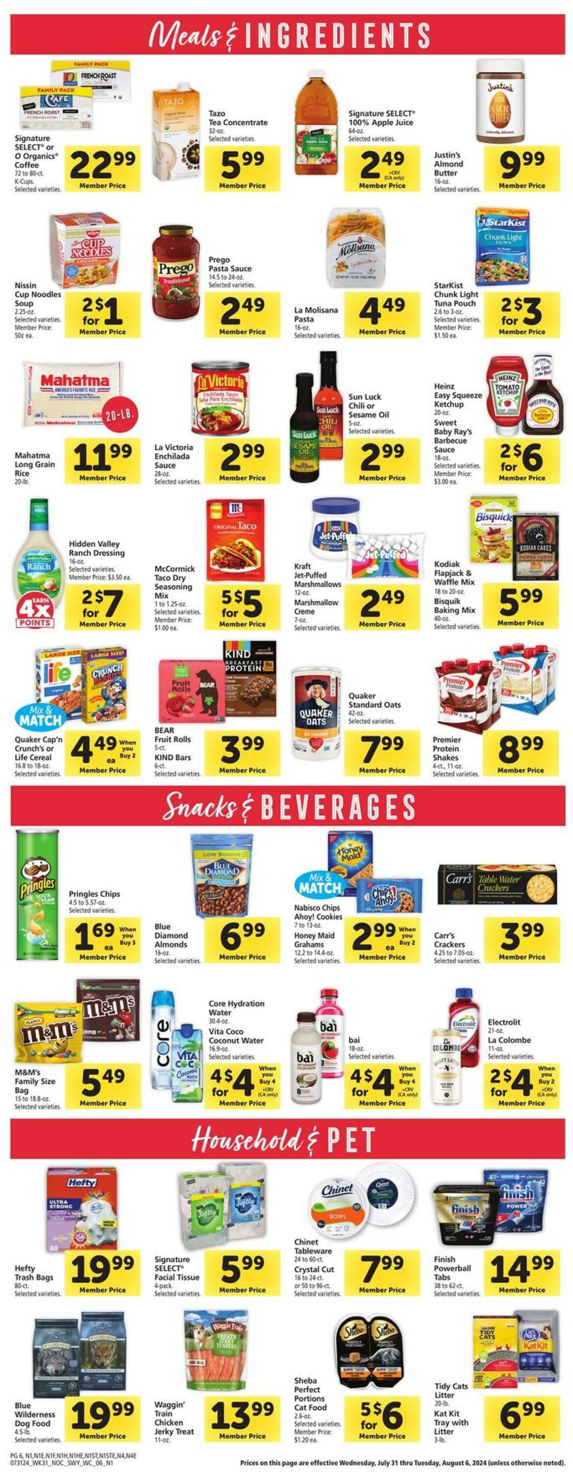 Catalogue Safeway from 07/31/2024