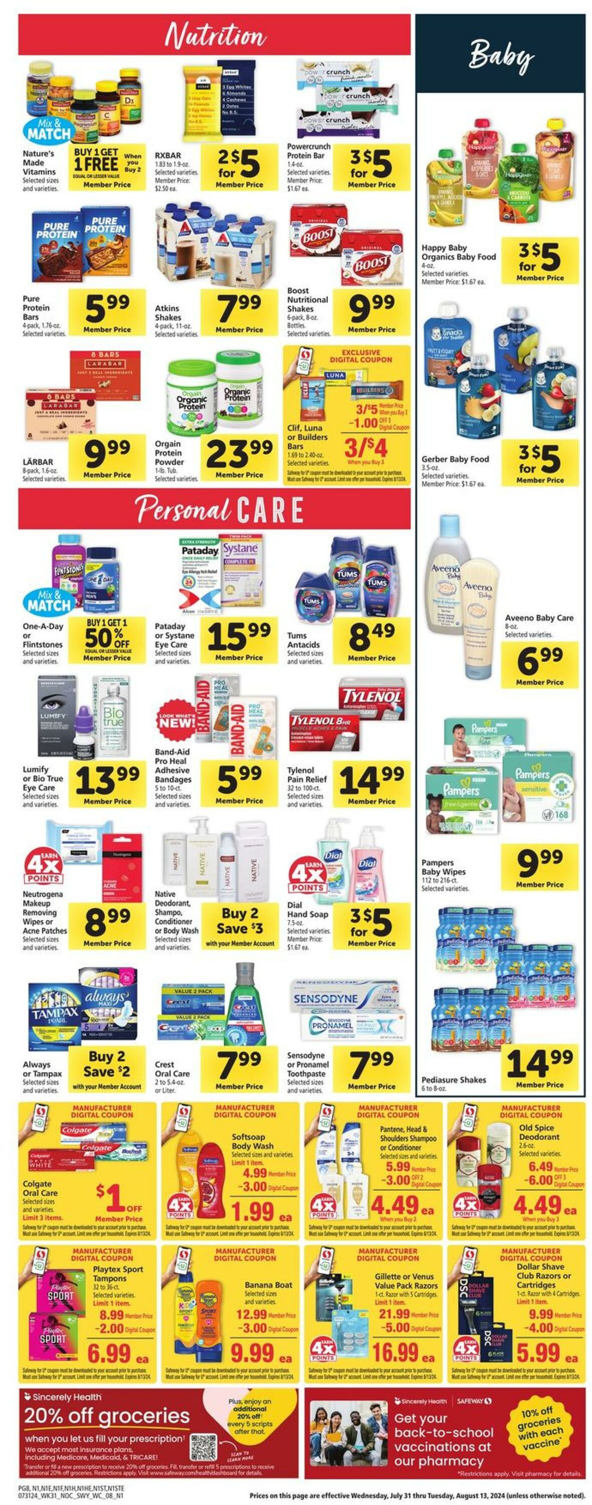 Catalogue Safeway from 07/31/2024