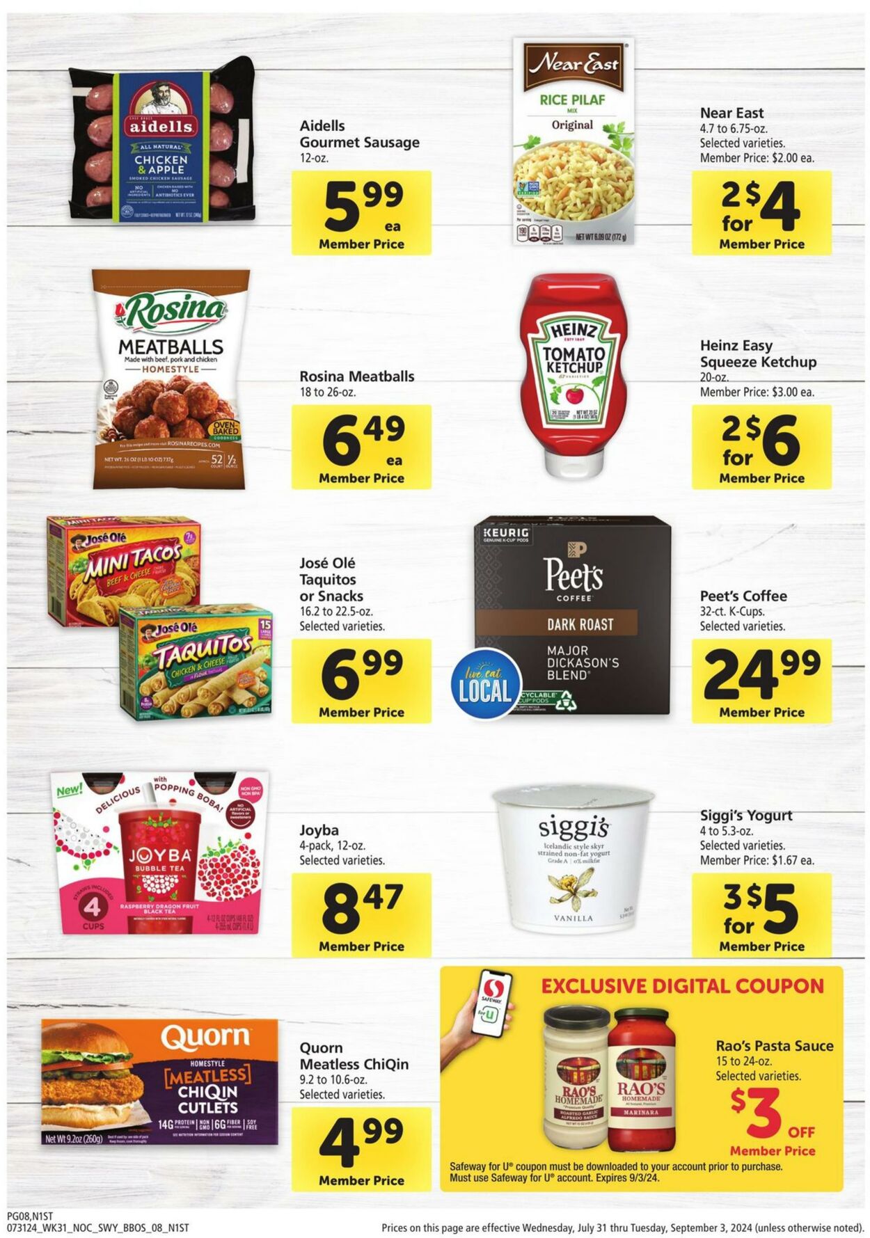 Catalogue Safeway from 07/31/2024