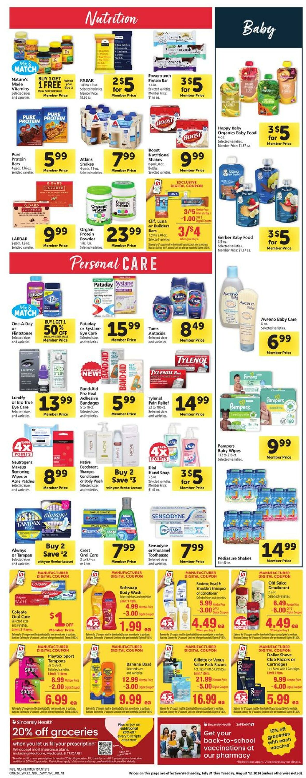 Catalogue Safeway from 08/07/2024