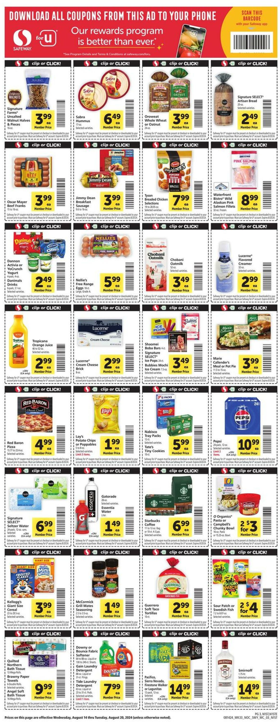 Catalogue Safeway from 08/14/2024