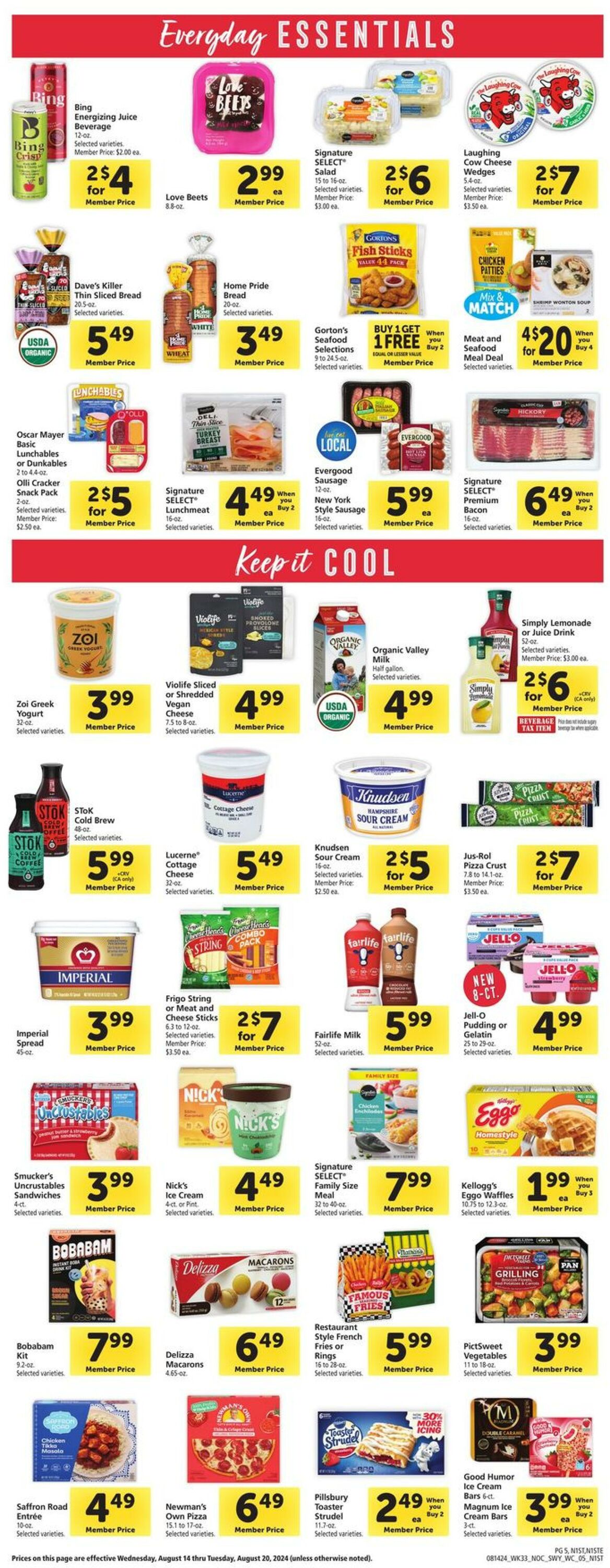 Catalogue Safeway from 08/14/2024