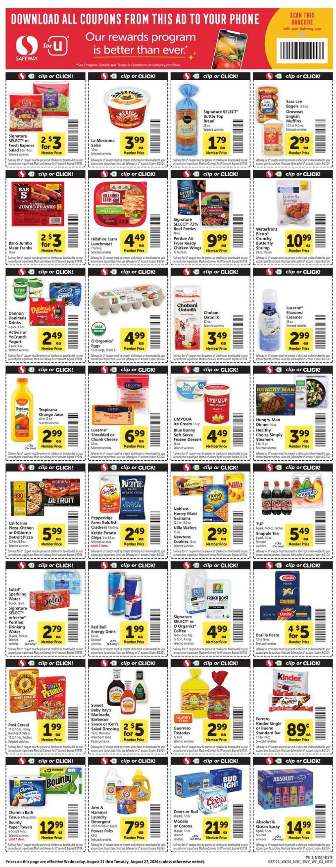 Catalogue Safeway from 08/21/2024